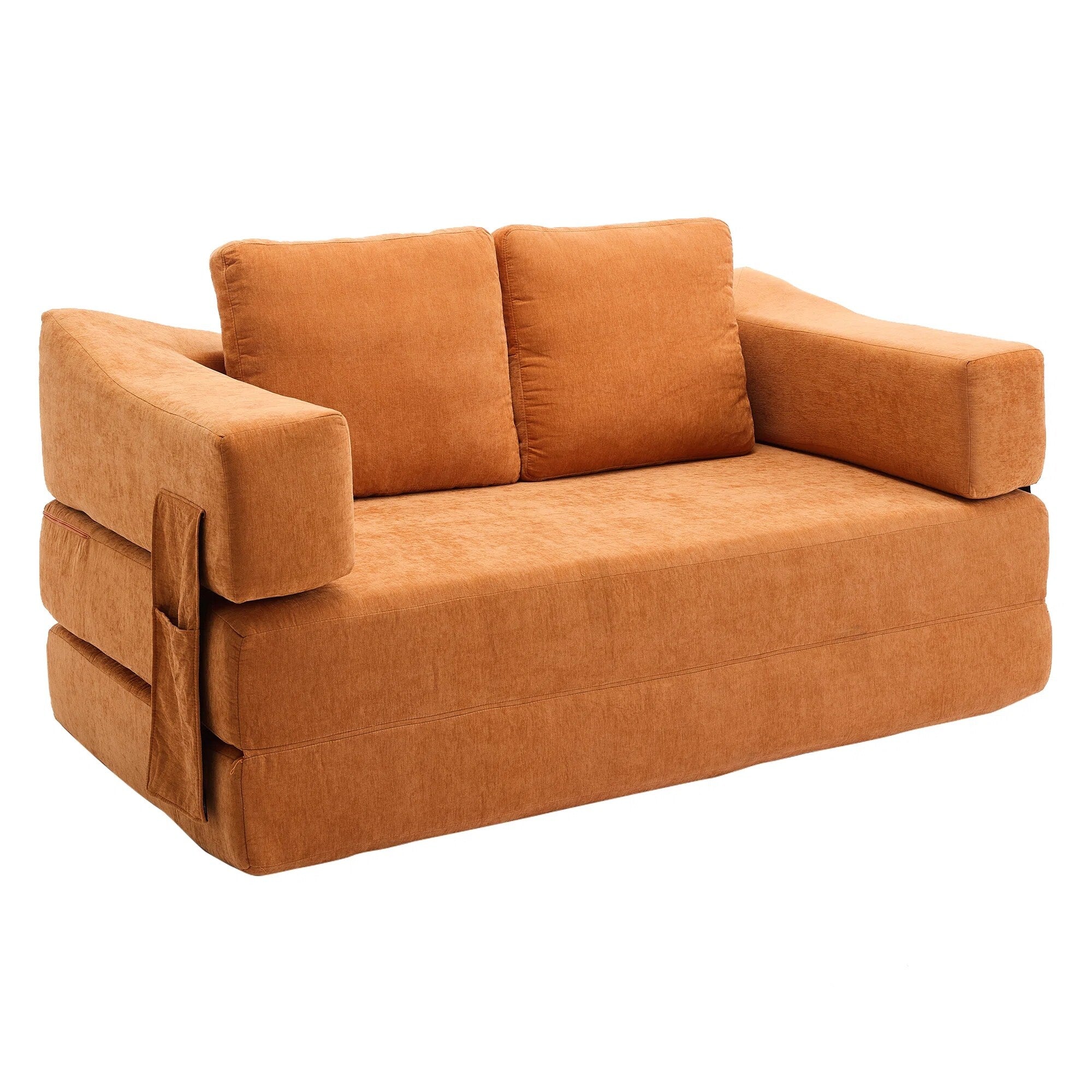 Canapé-lit convertible rembourré 70,87 $, fauteuil convertible, canapé de sol confortable pour salon, chambre, tissu chenille