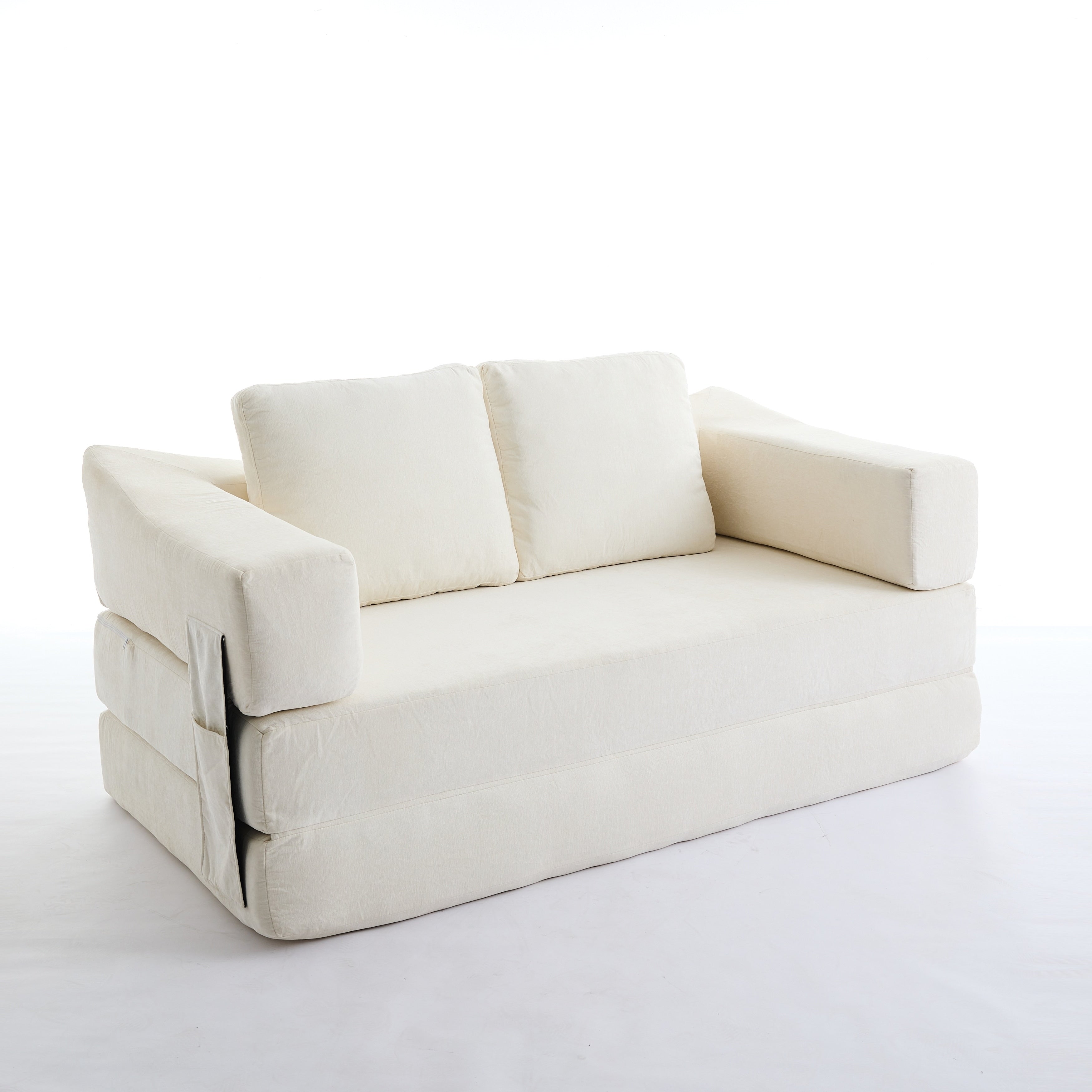 Canapé-lit convertible rembourré 70,87 $, fauteuil convertible, canapé de sol confortable pour salon, chambre, tissu chenille