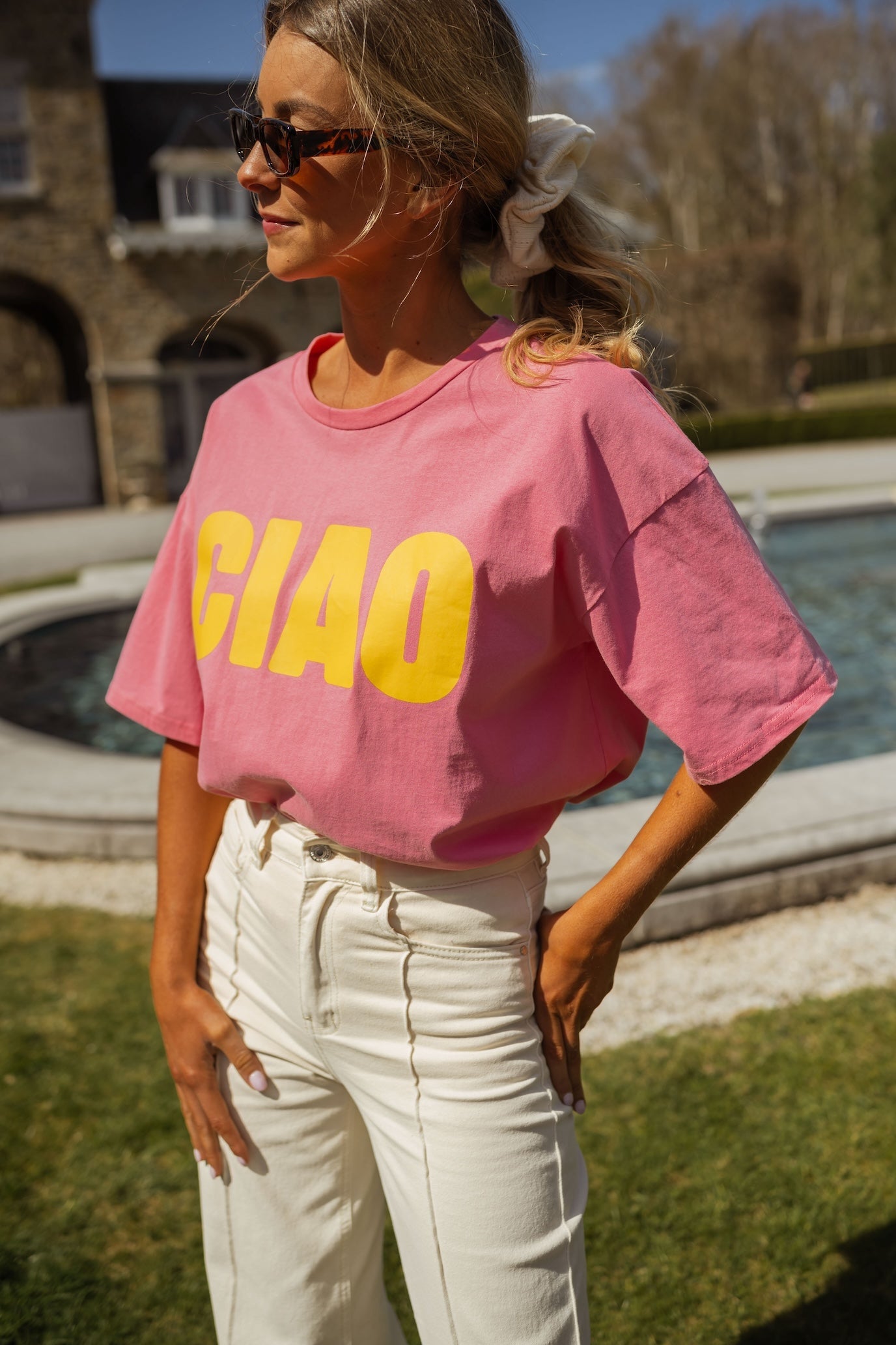 T-shirt rose Ciao