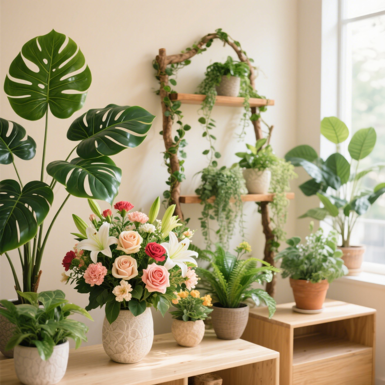 Faux Plants and Flowers
