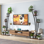Support pour plantes d'intérieur, support à fleurs à 6 niveaux pour jardin - Lot de 2