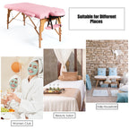 Table de massage portable 84''L réglable pour le visage, le spa et le tatouage avec transport