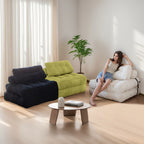 Canapé-lit pliant en velours côtelé 8 places, simple