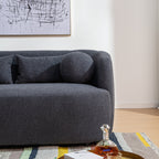 Causeuse 2 places rembourrée KINWELL Boucle avec oreillers