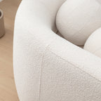 Causeuse 2 places rembourrée KINWELL Boucle avec oreillers