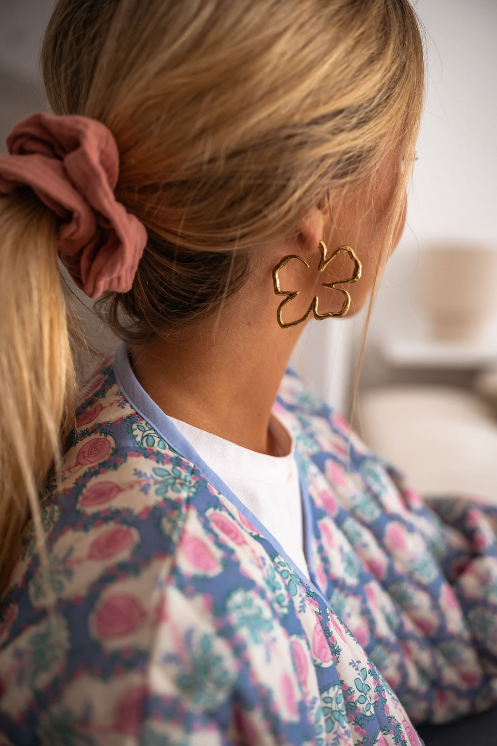 Boucles d'oreilles Hosna dorées