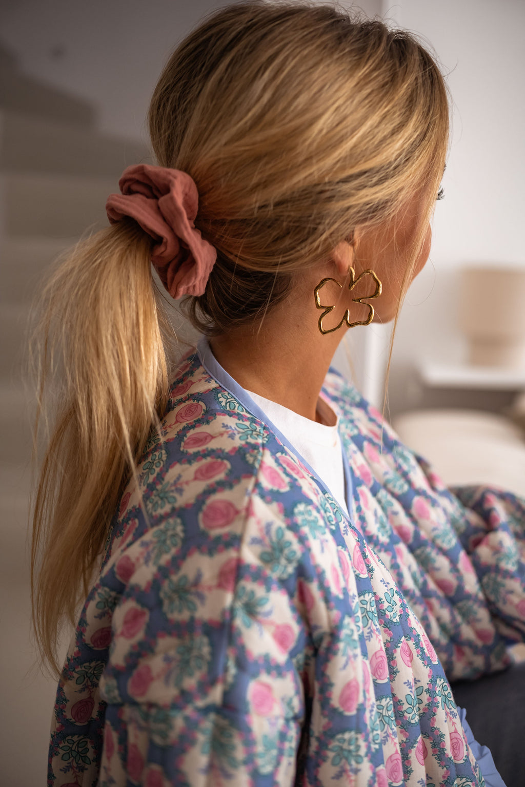 Boucles d'oreilles Hosna dorées