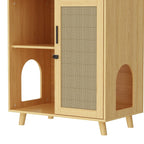 Bac à litière pour chat, maison pour chat, table d'appoint, porte, armoire, bibliothèque