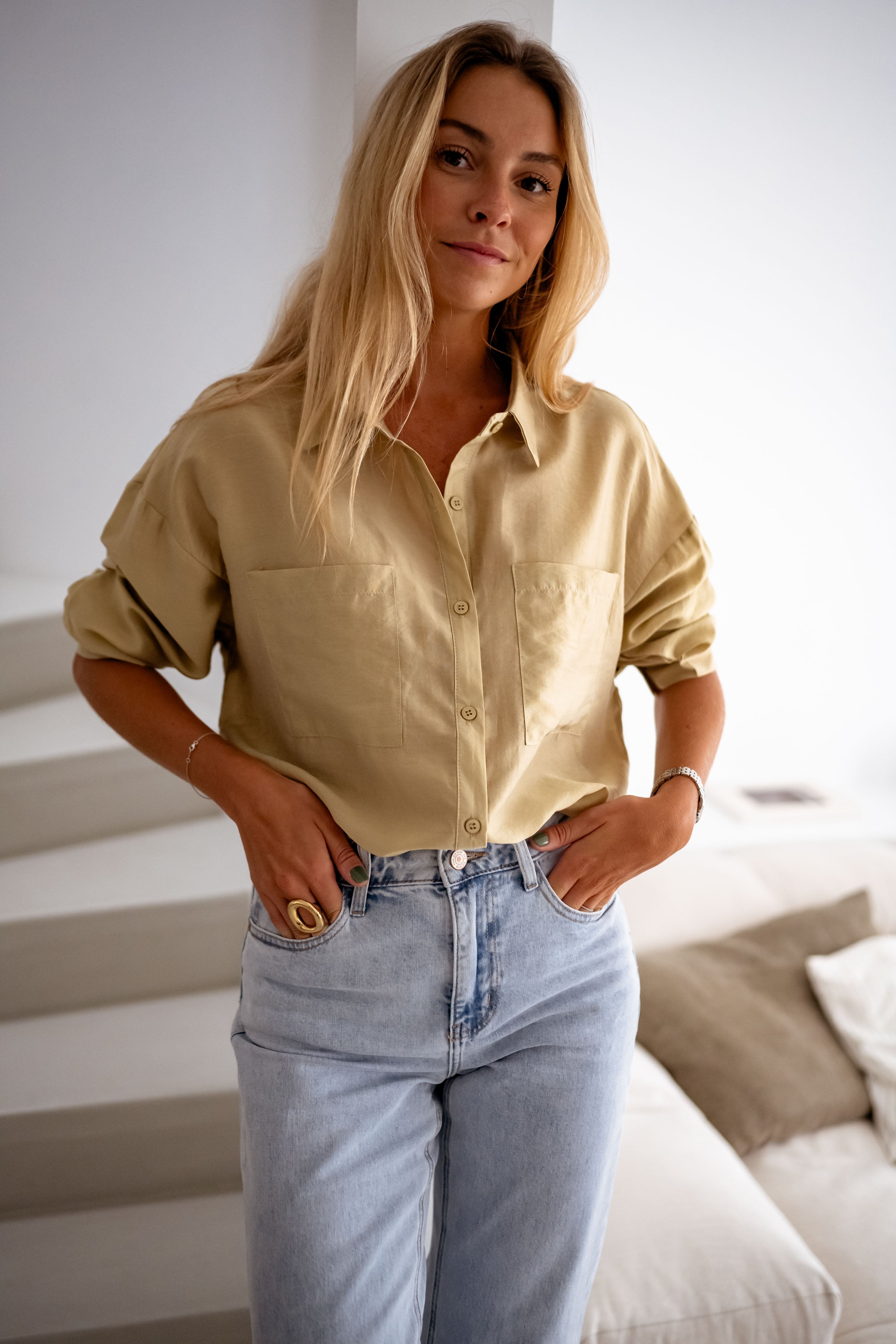 Chemise Taiba dorée