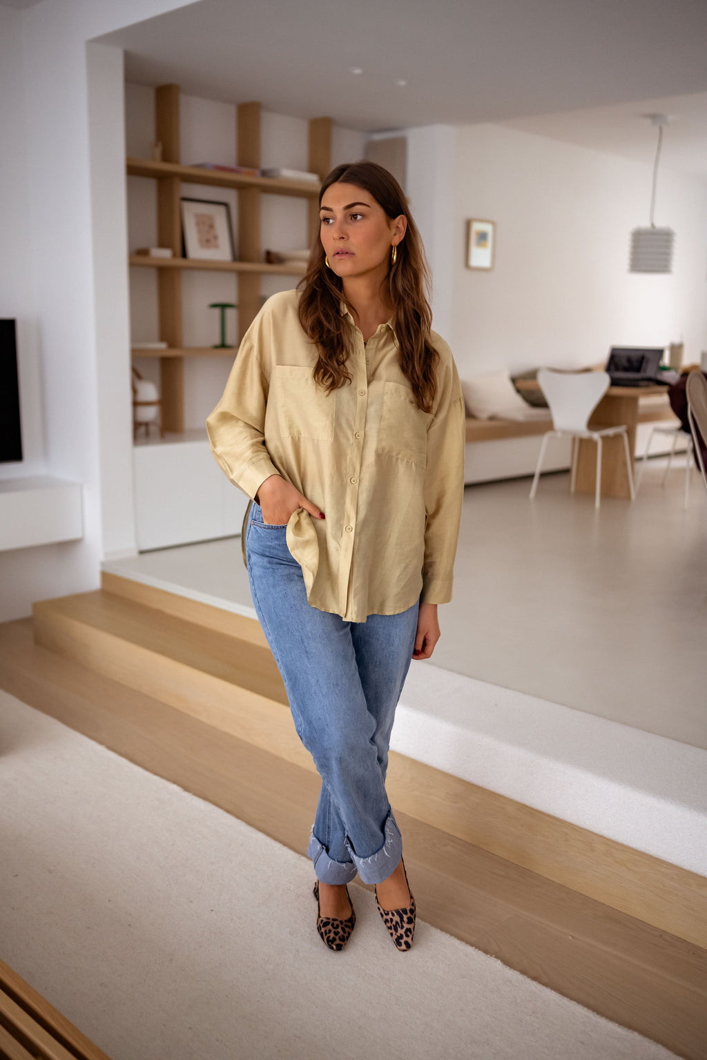 Chemise Taiba dorée