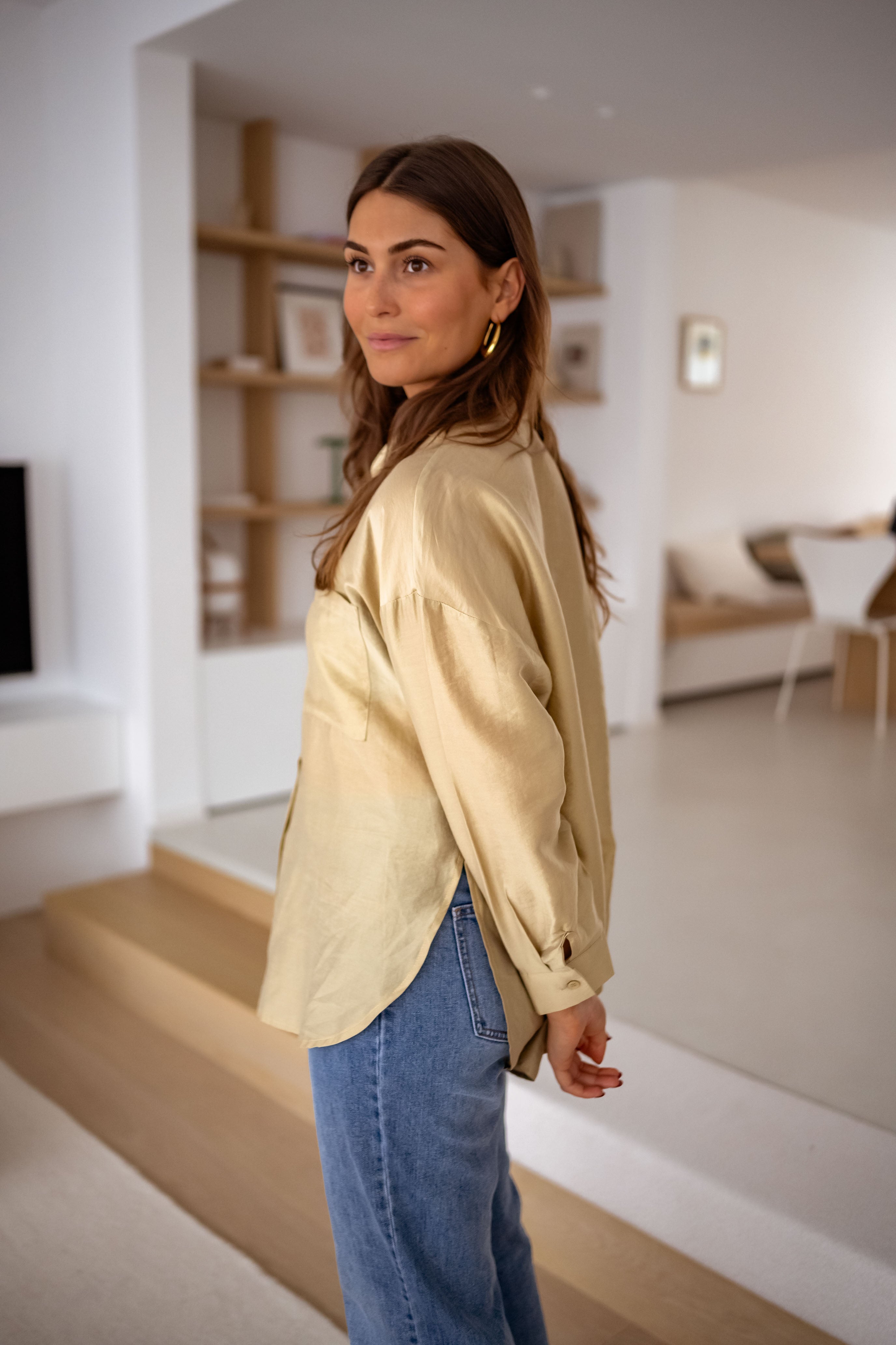 Chemise Taiba dorée