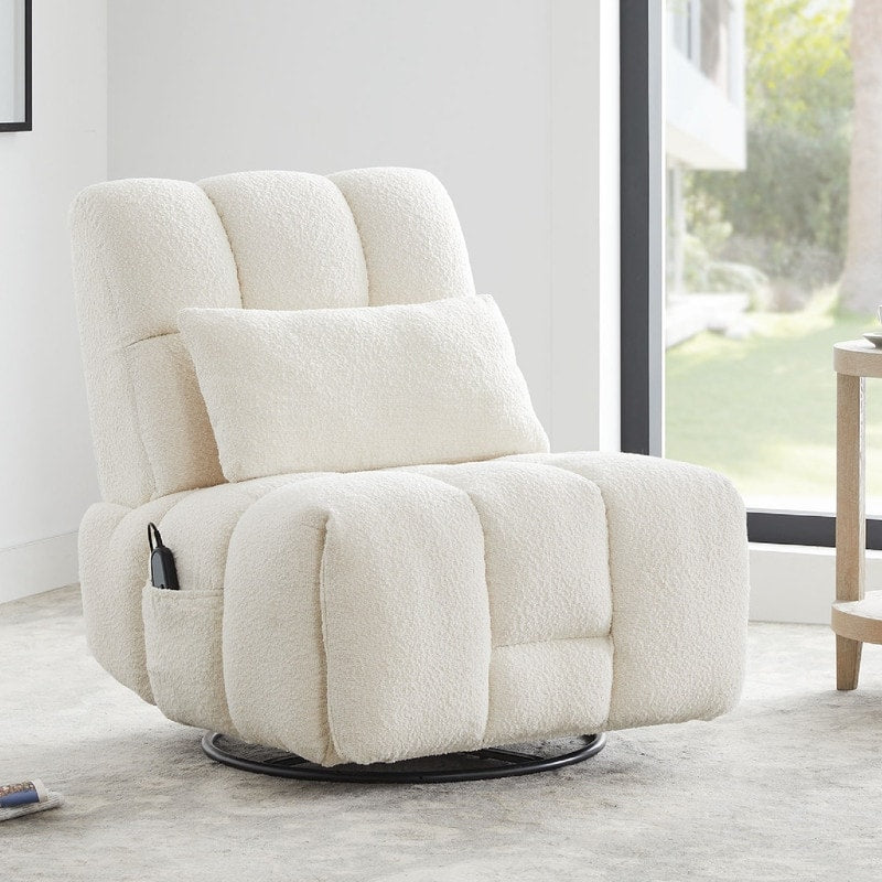 Fauteuil inclinable électrique Cole pivotant avec support lombaire