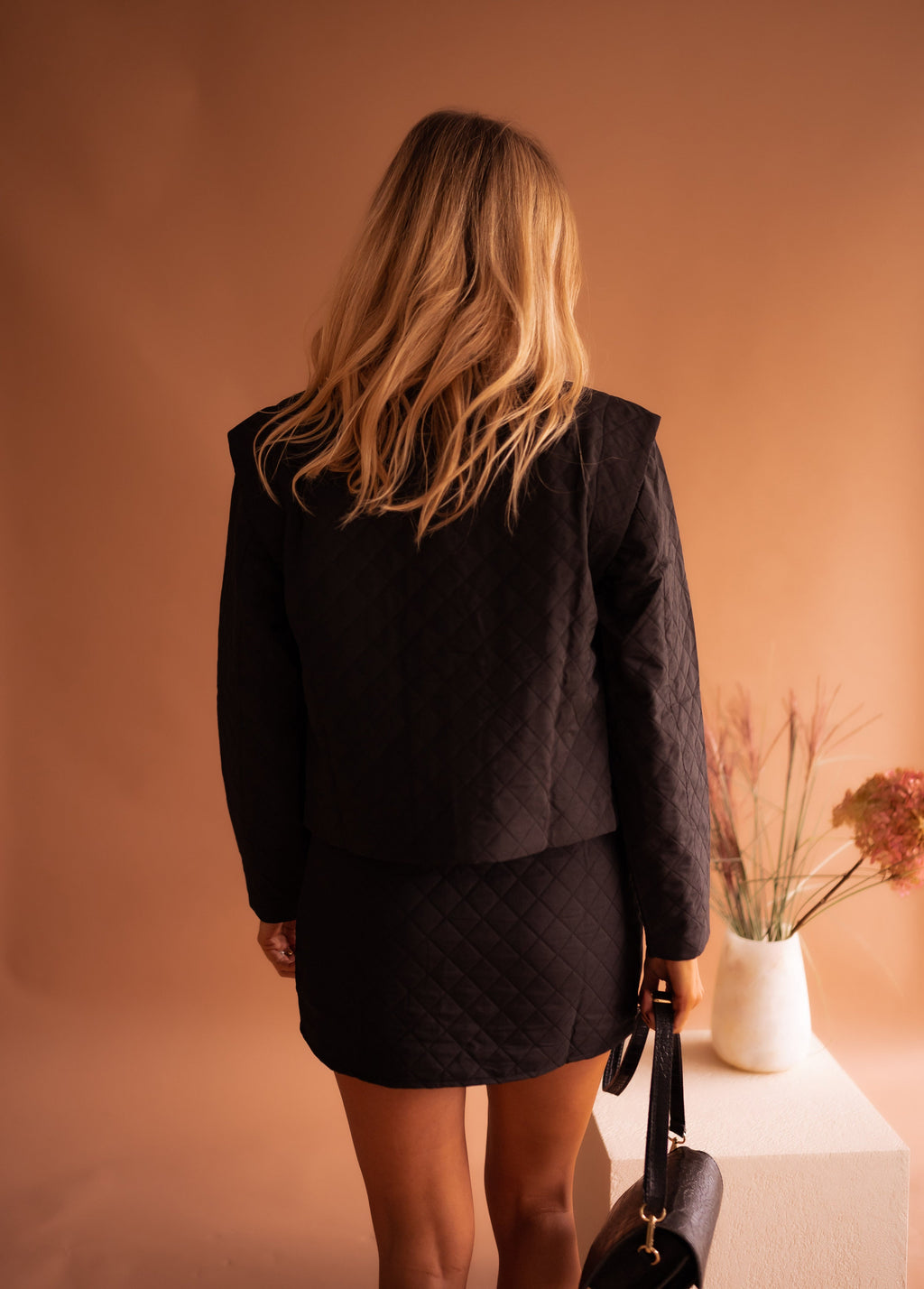 Veste matelassée noire Maina