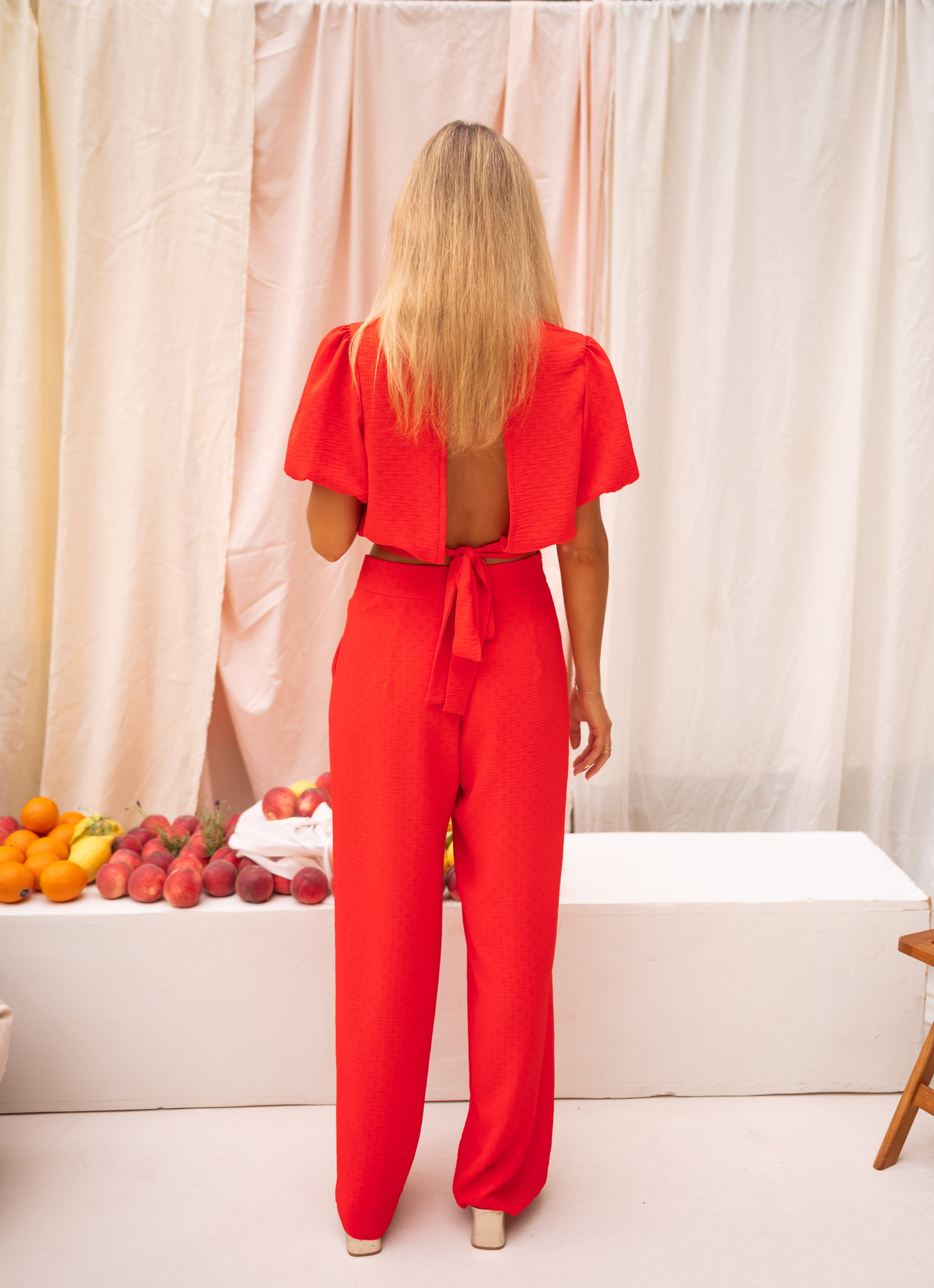 Pantalon Didou rouge