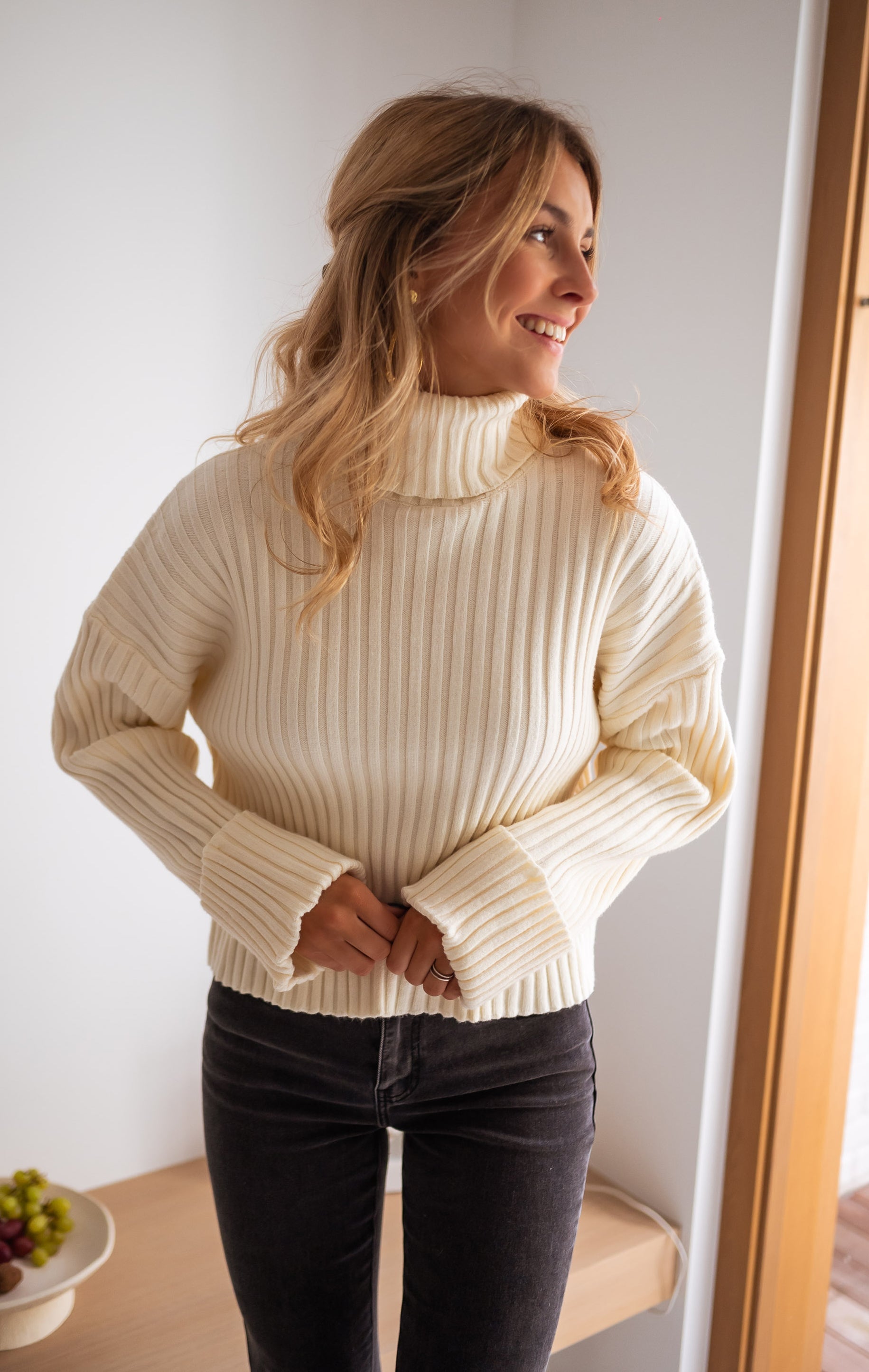 Pull Georgia écru 