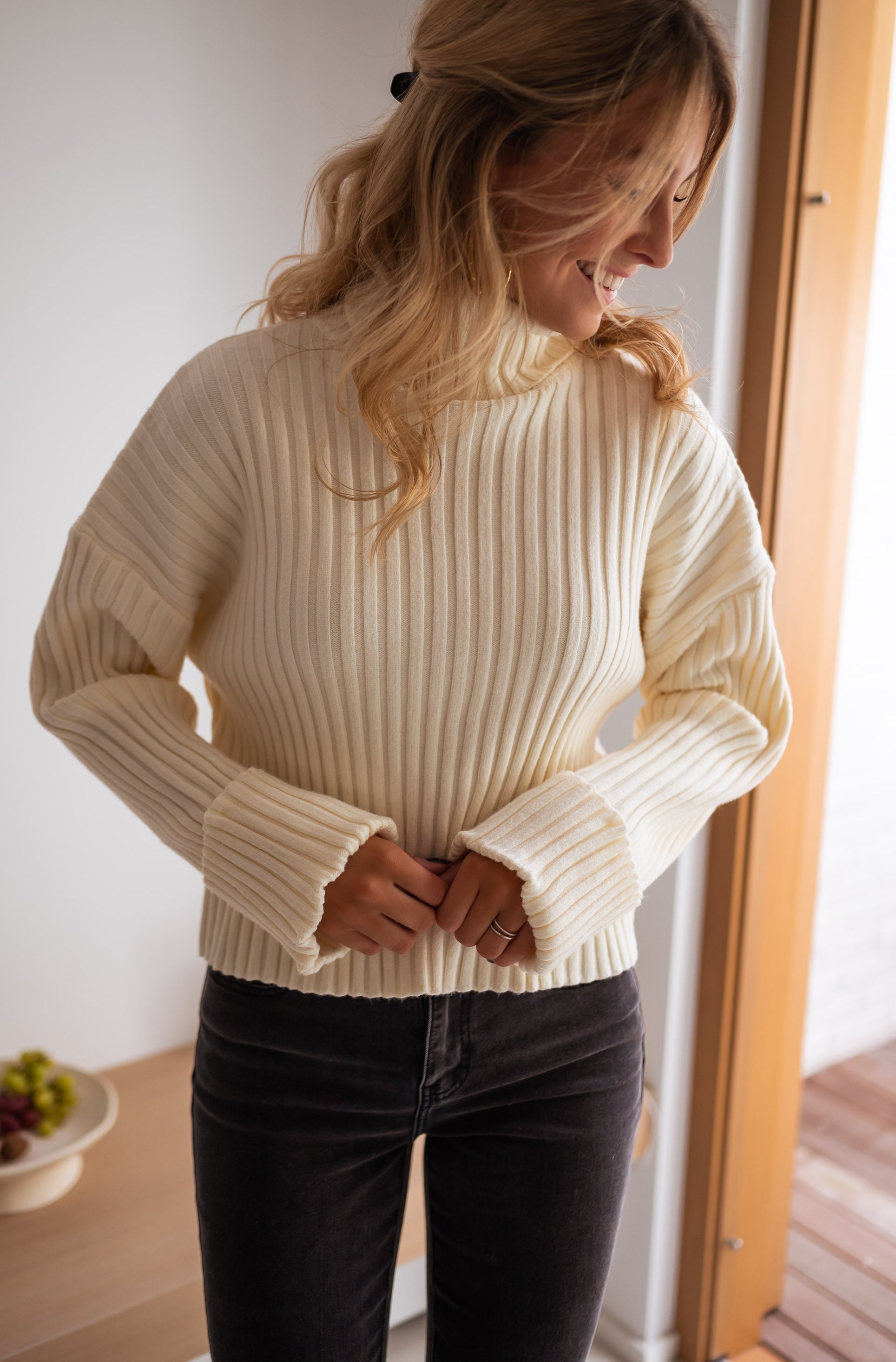 Pull Georgia écru 