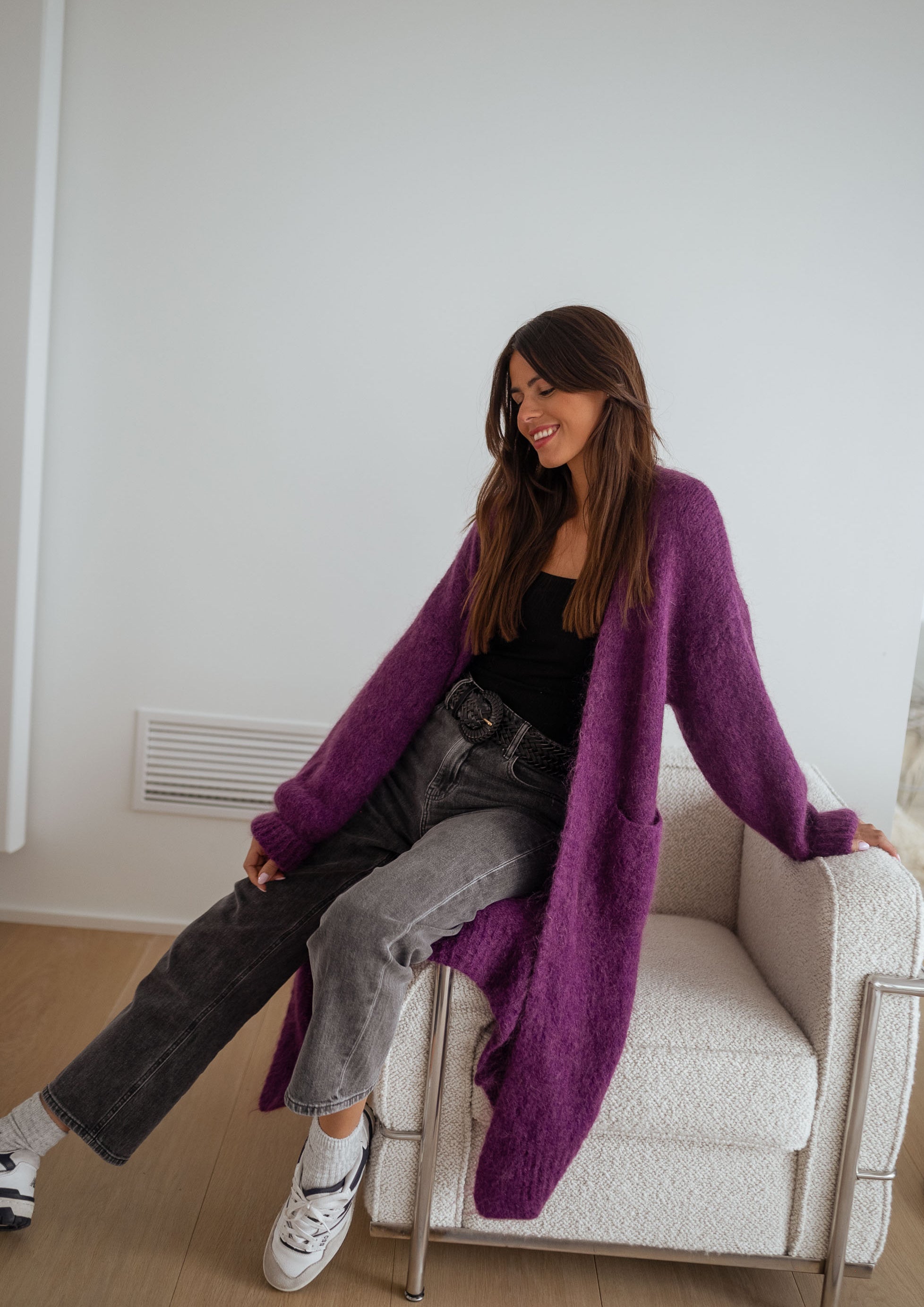 Cardigan Nona mauve