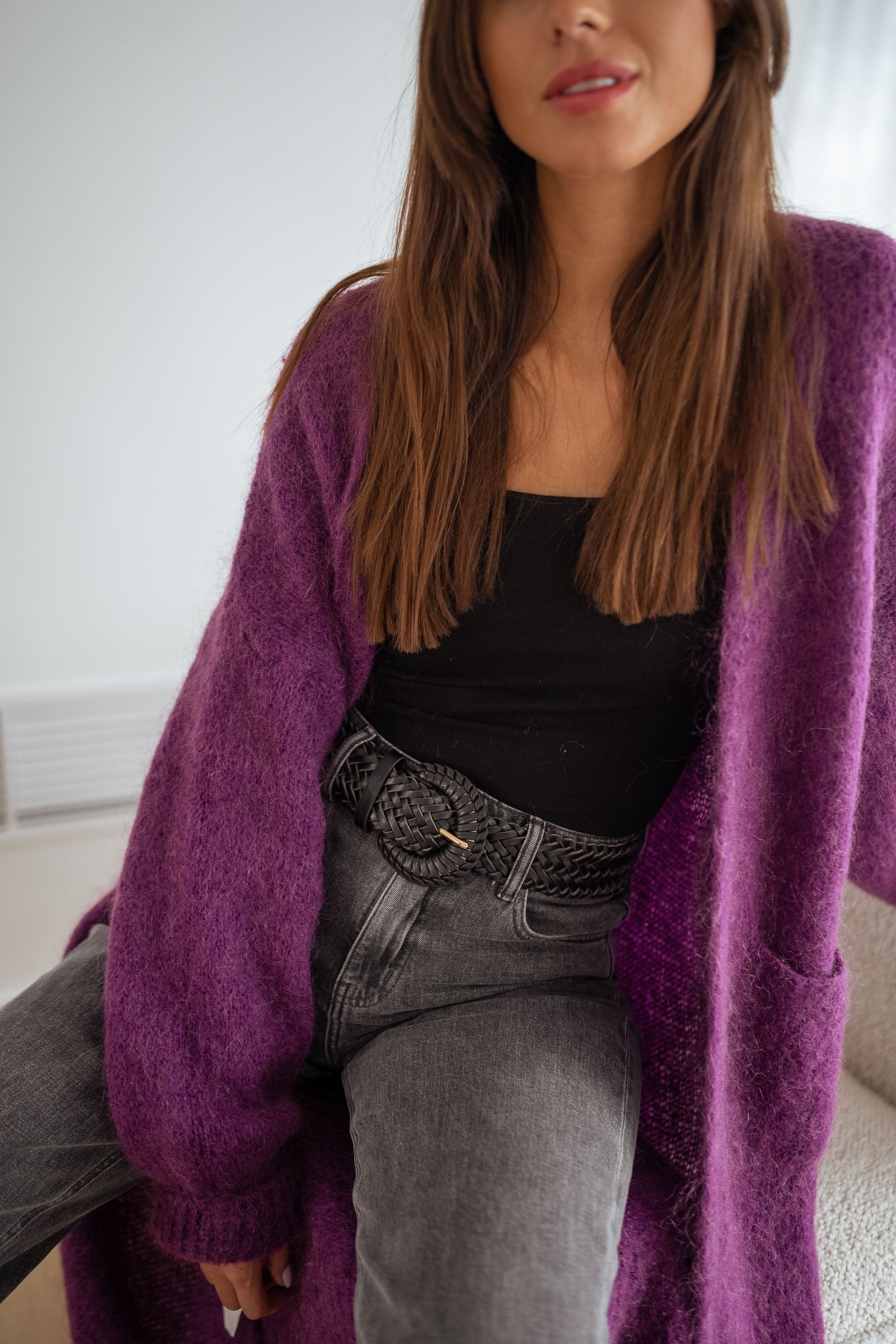 Cardigan Nona mauve