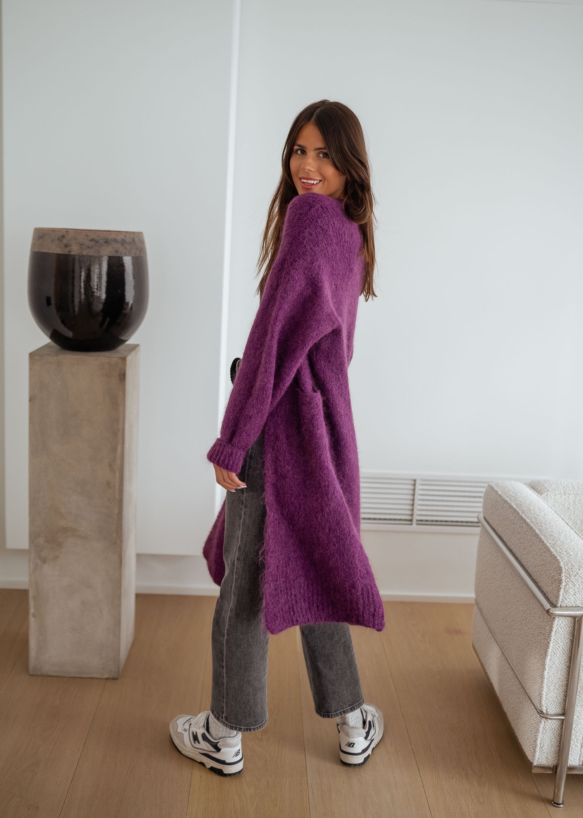 Cardigan Nona mauve
