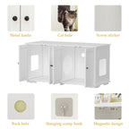 Meubles de dissimulation pour bac à litière pour chat et toilettes privées pour animaux de compagnie