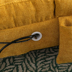 Chaise longue de massage ergonomique en lin, inclinable, capitonnée et rembourrée, avec télécommande et 5 modes de vibration