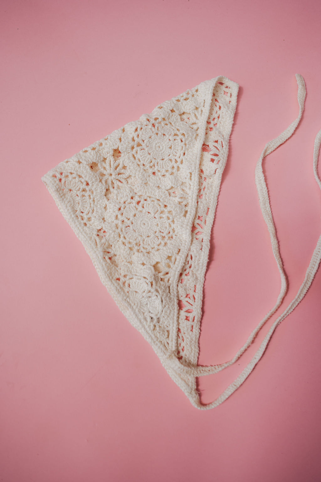 Écharpe au crochet Tatia écrue