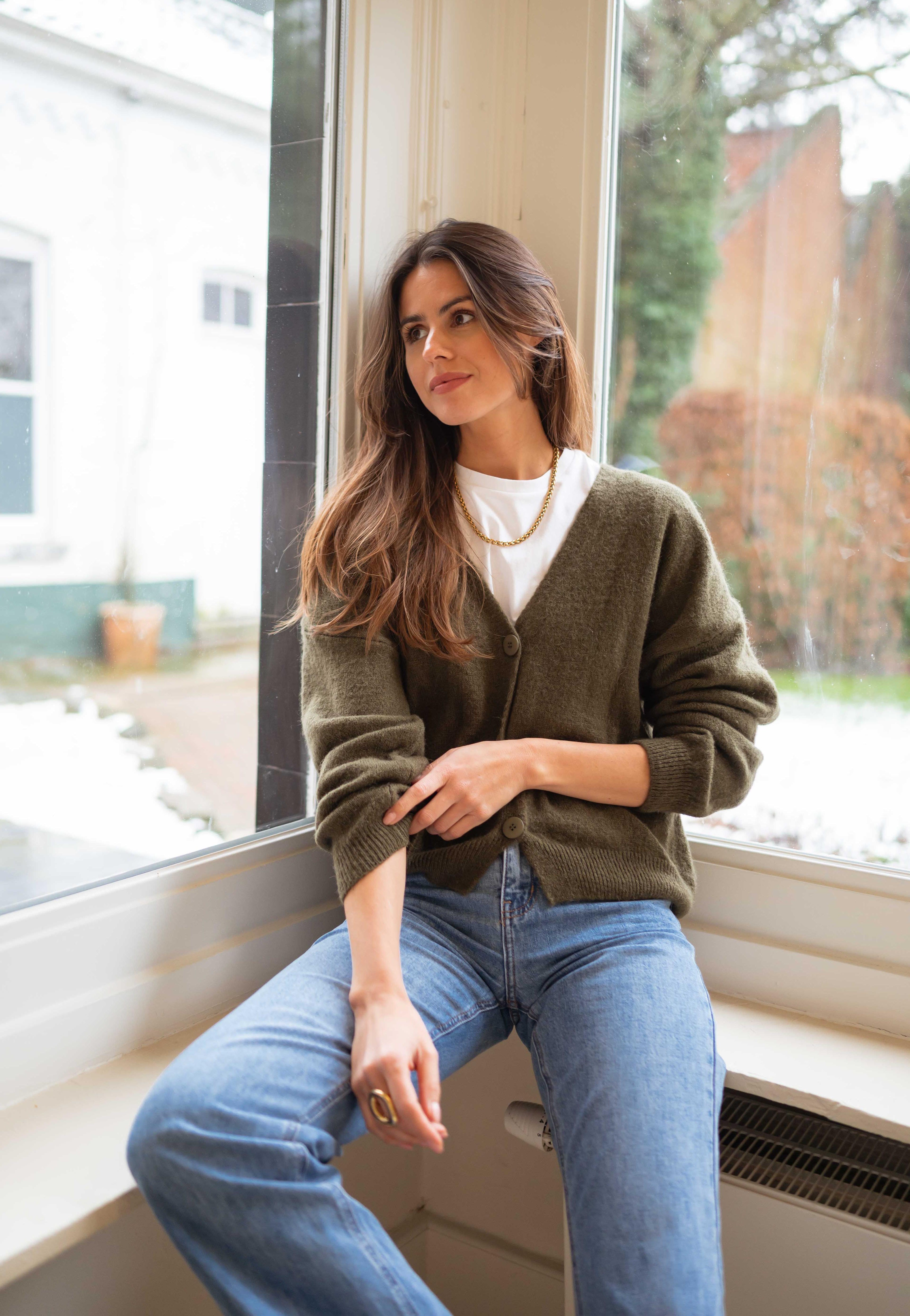 Cardigan Gina kaki