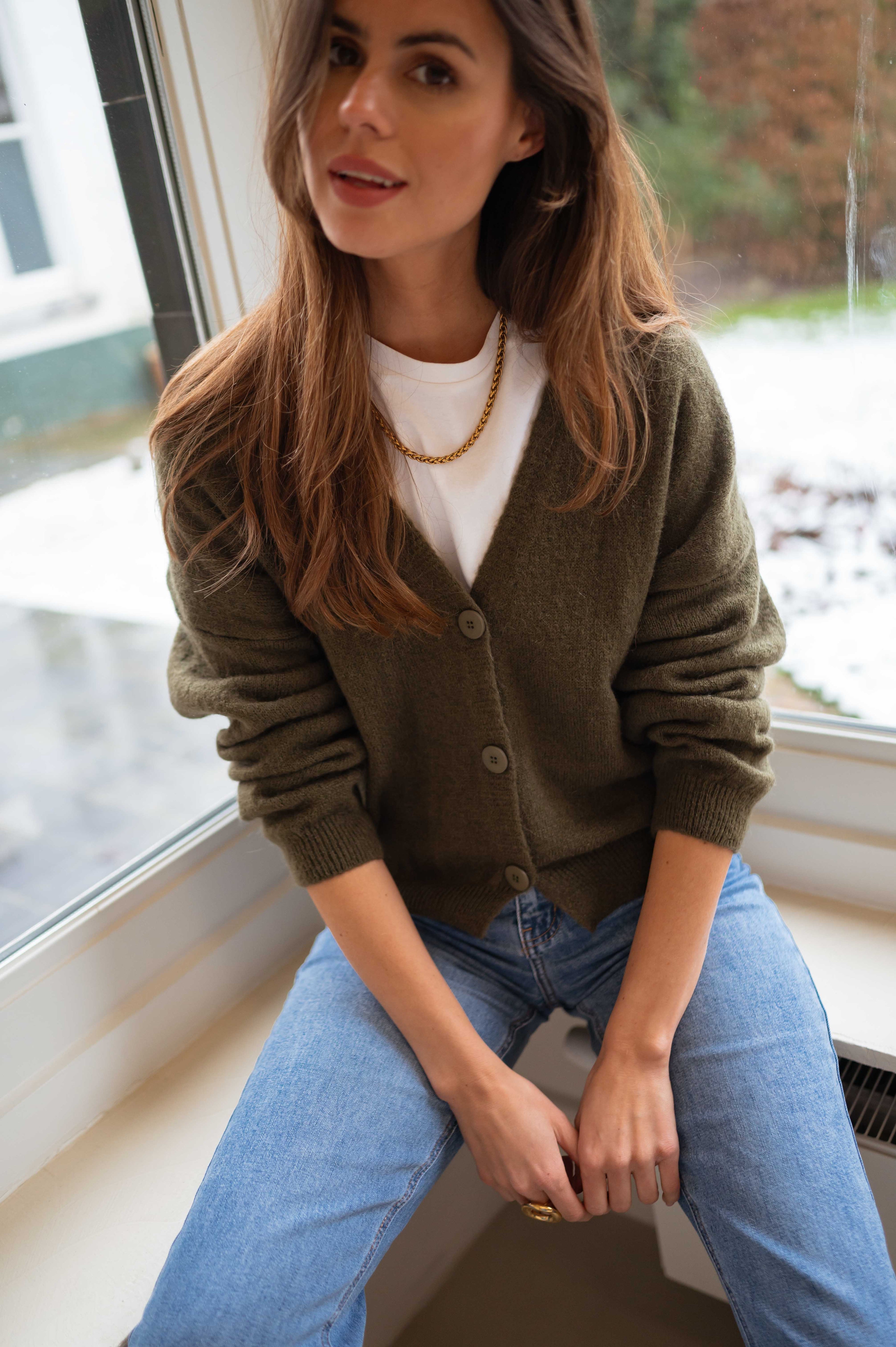 Cardigan Gina kaki