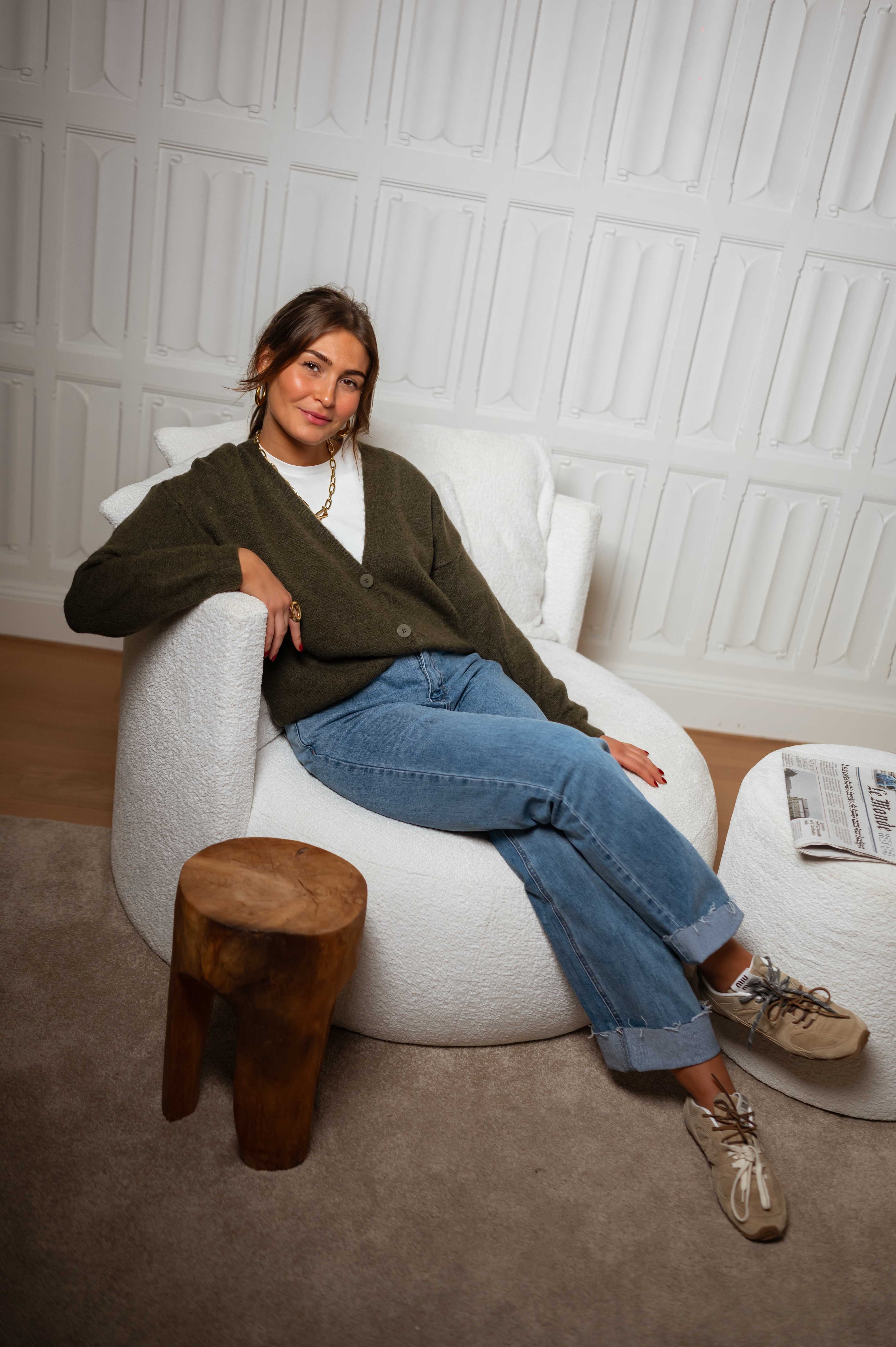 Cardigan Gina kaki