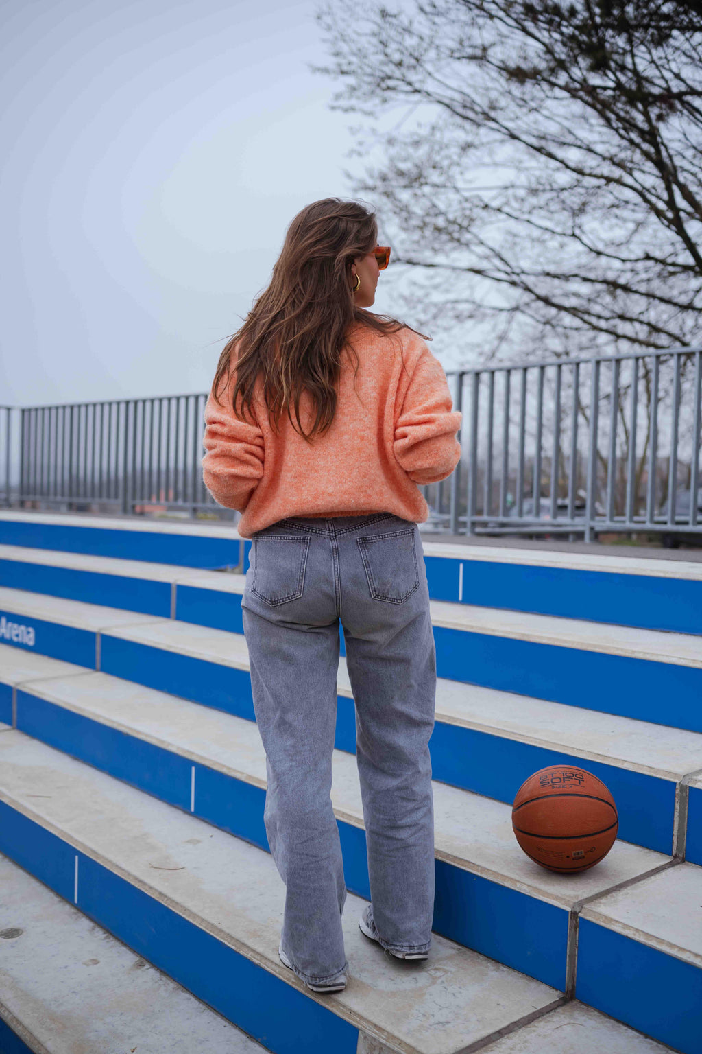 Cardigan Harris orange