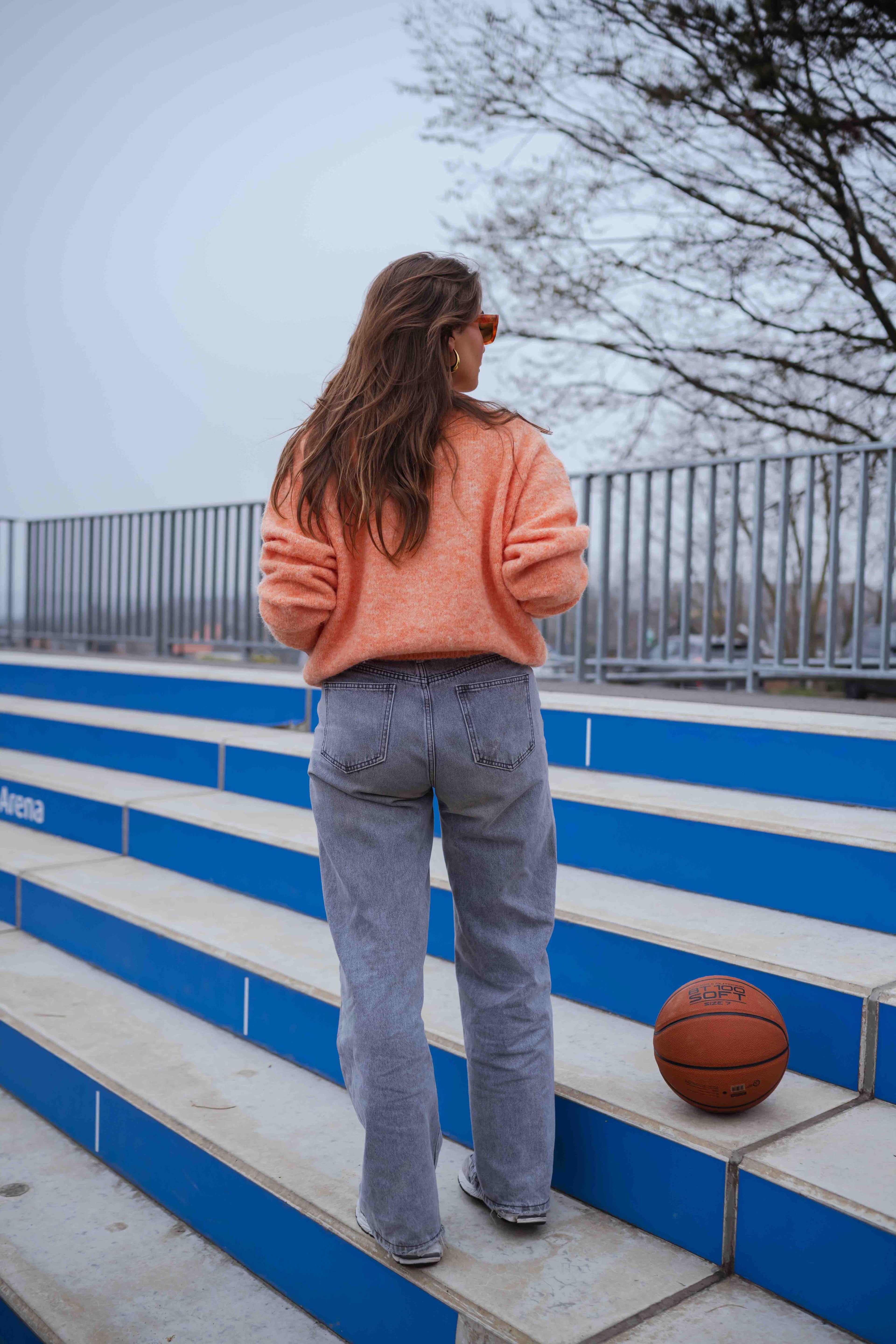 Cardigan Harris orange
