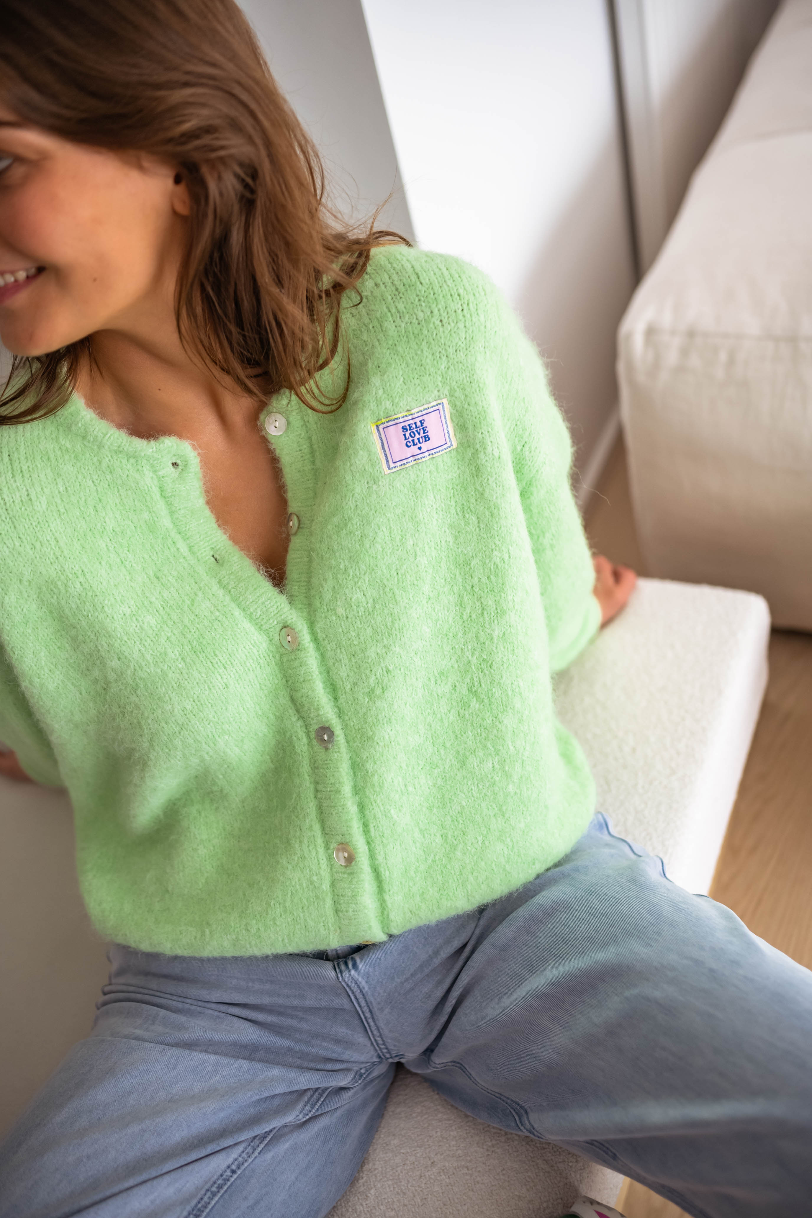 Cardigan Harris vert