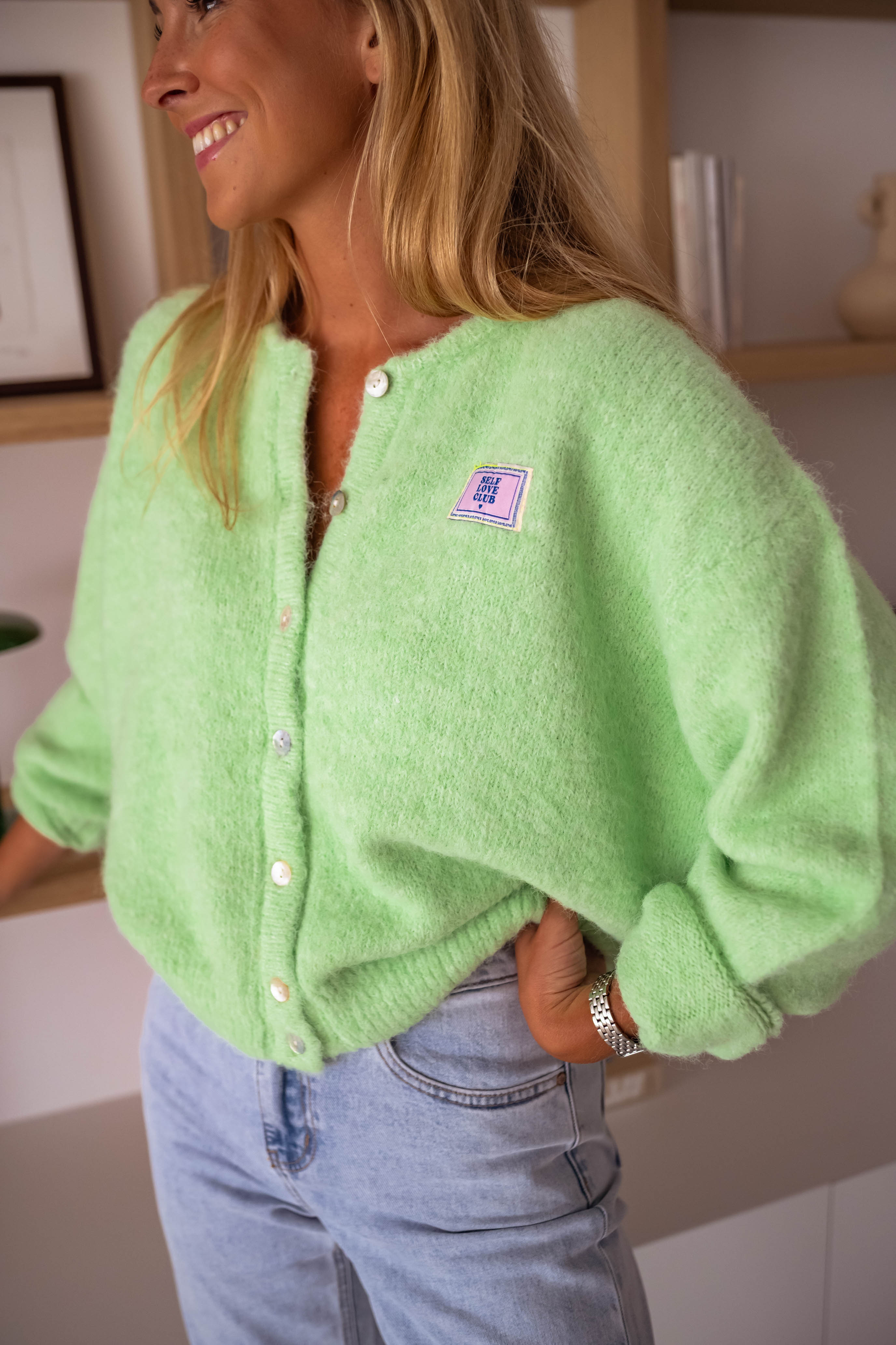 Cardigan Harris vert
