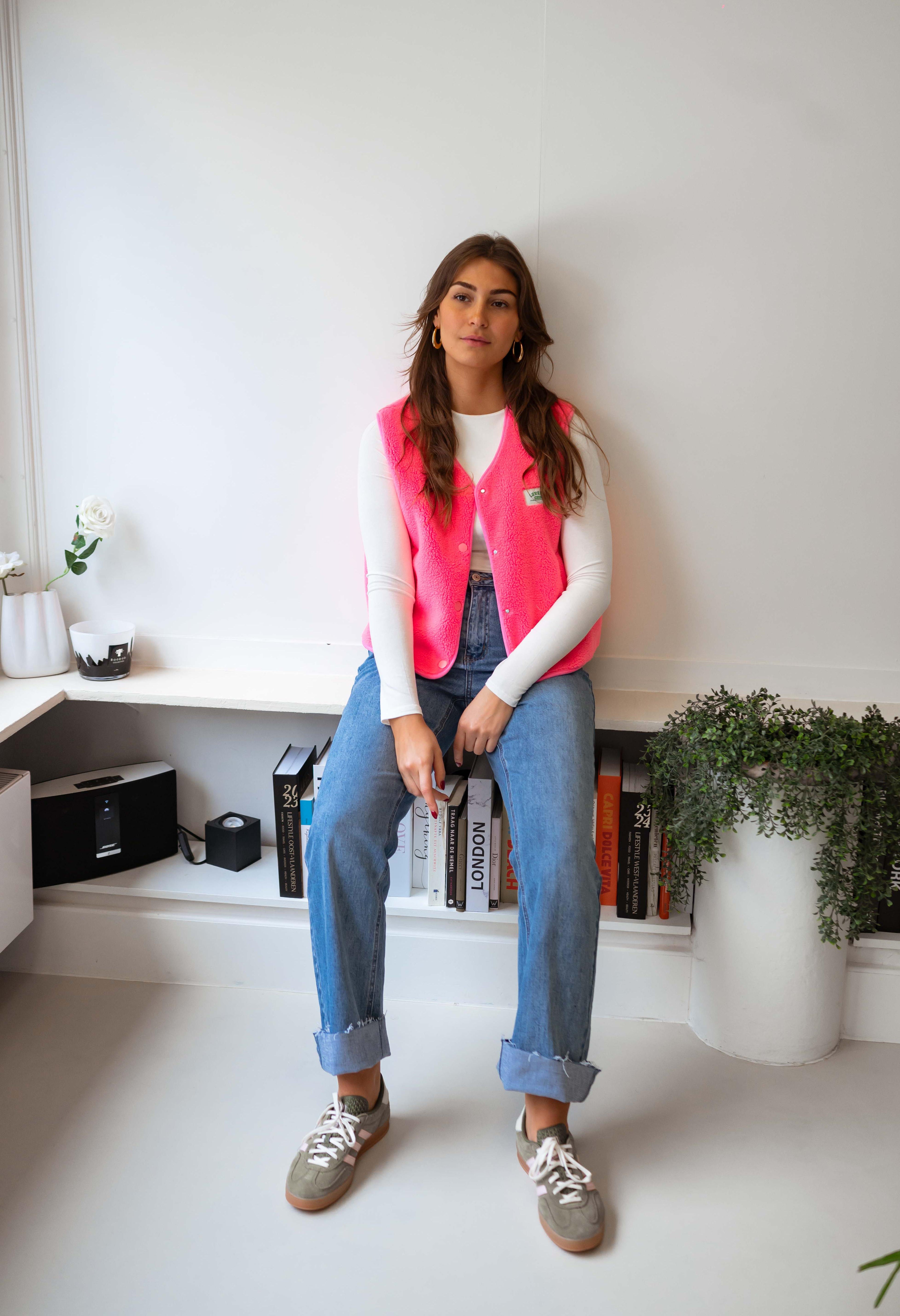 Joli cardigan rose