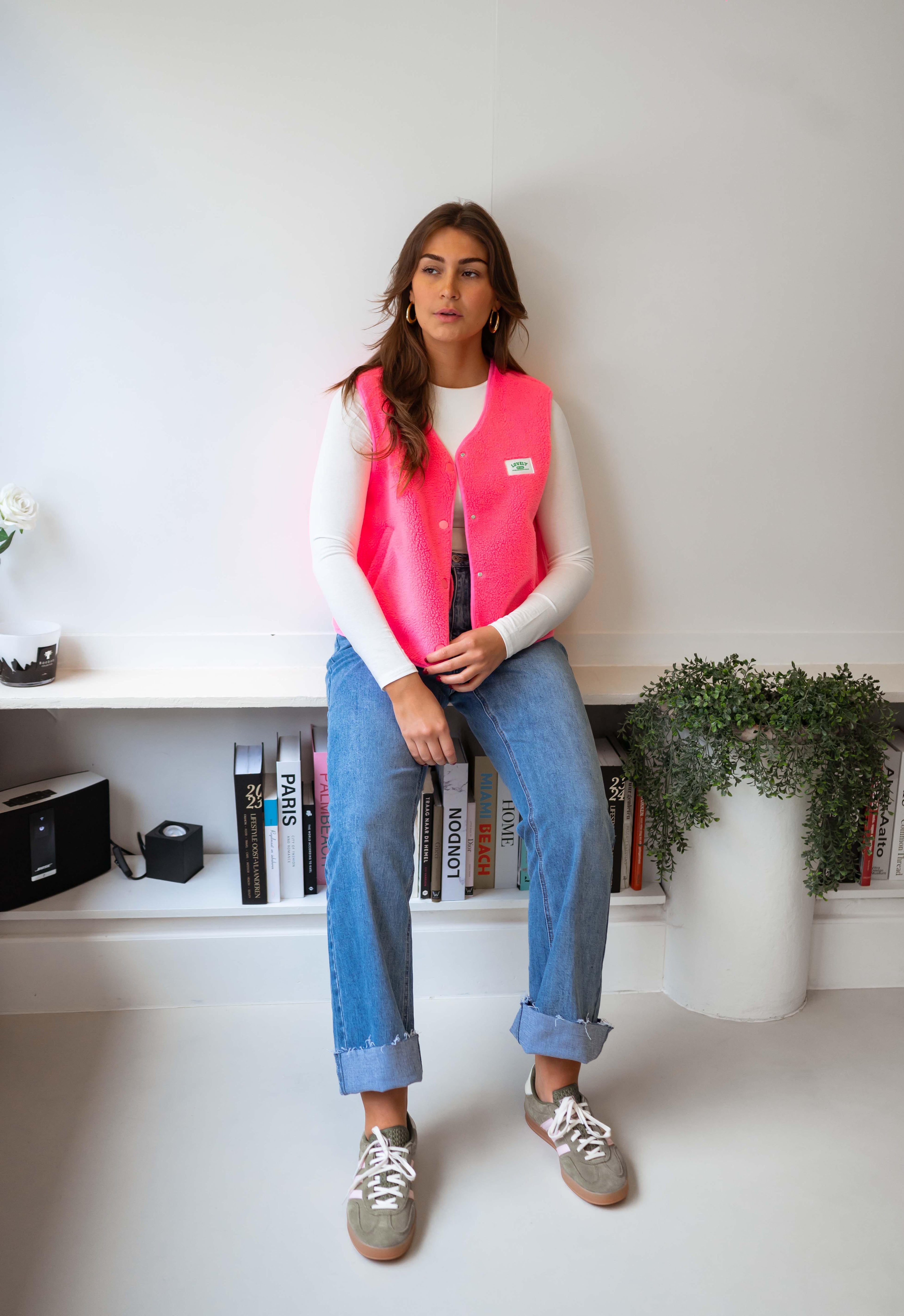 Joli cardigan rose