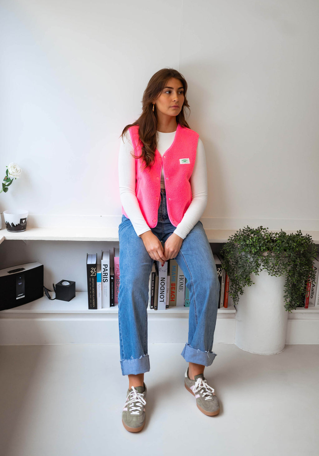 Joli cardigan rose