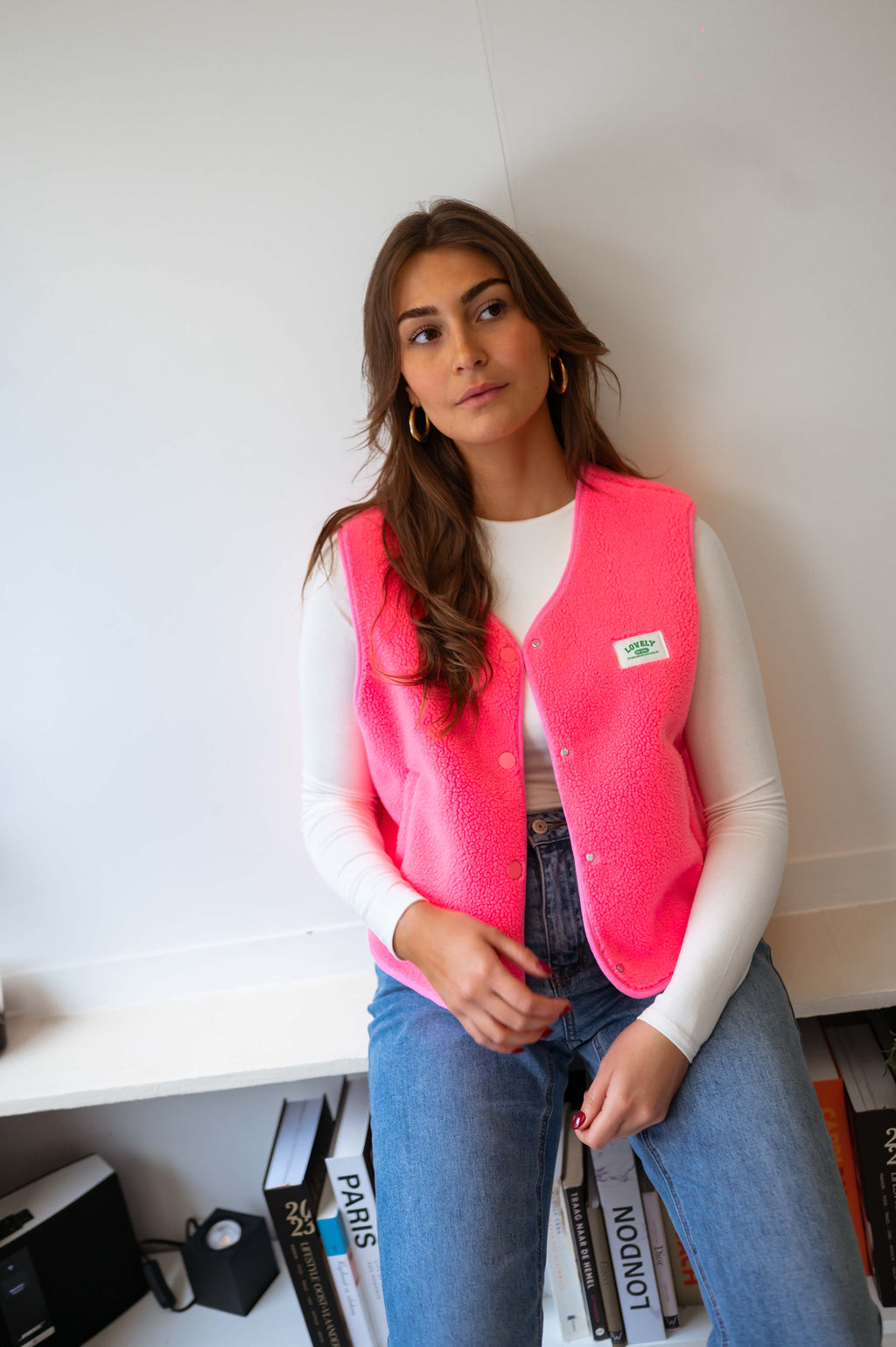 Joli cardigan rose