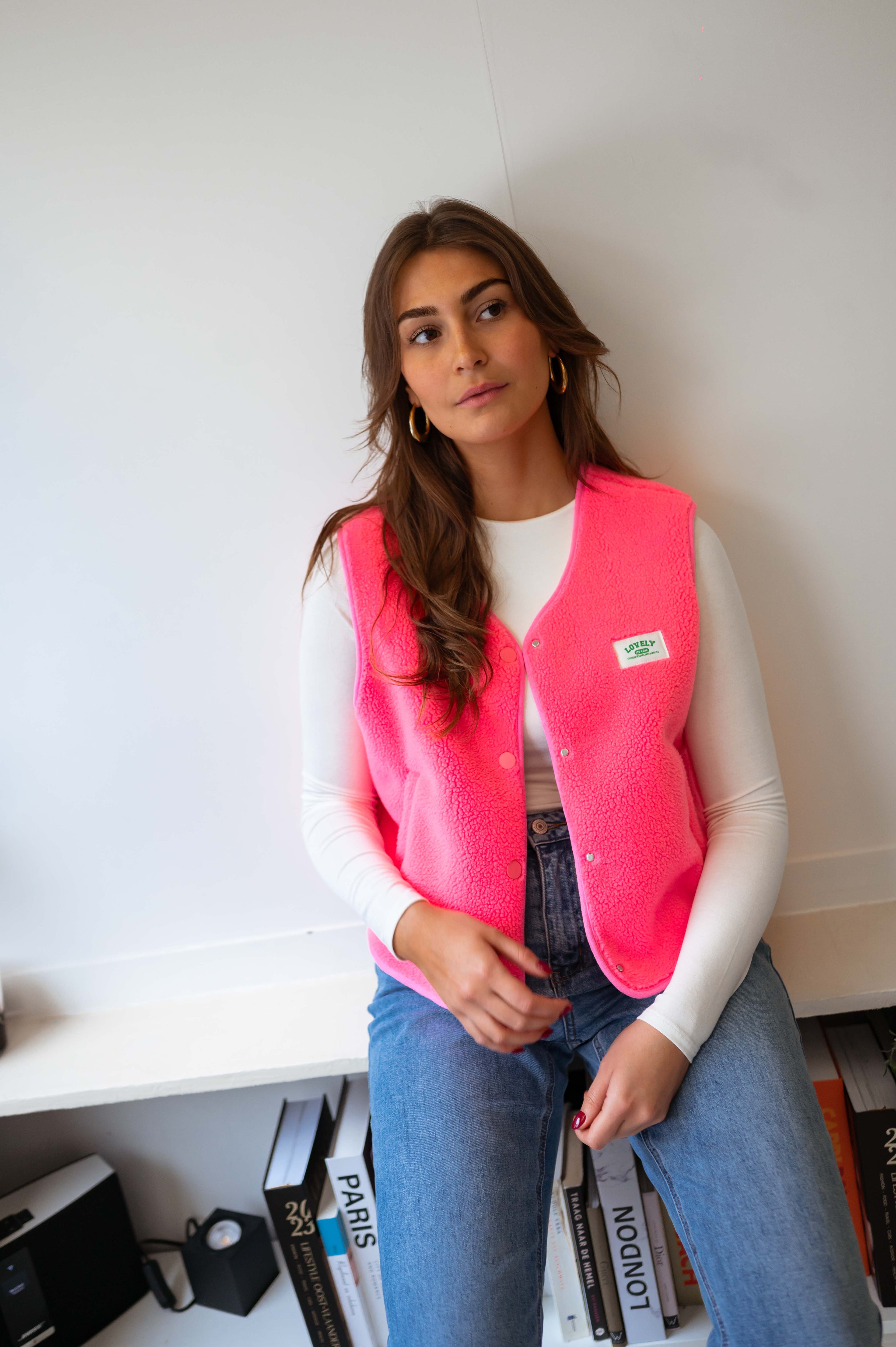 Joli cardigan rose