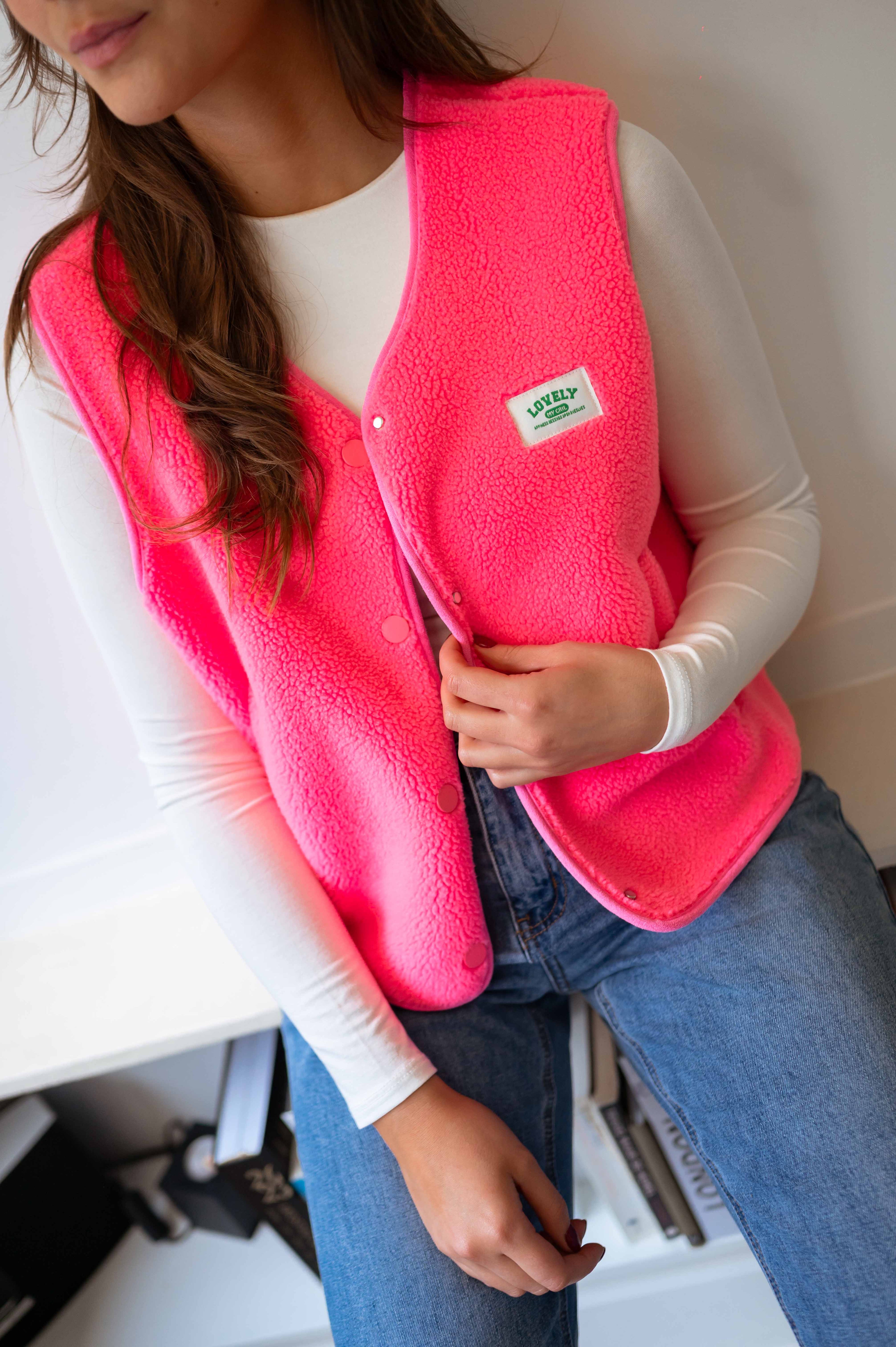 Joli cardigan rose