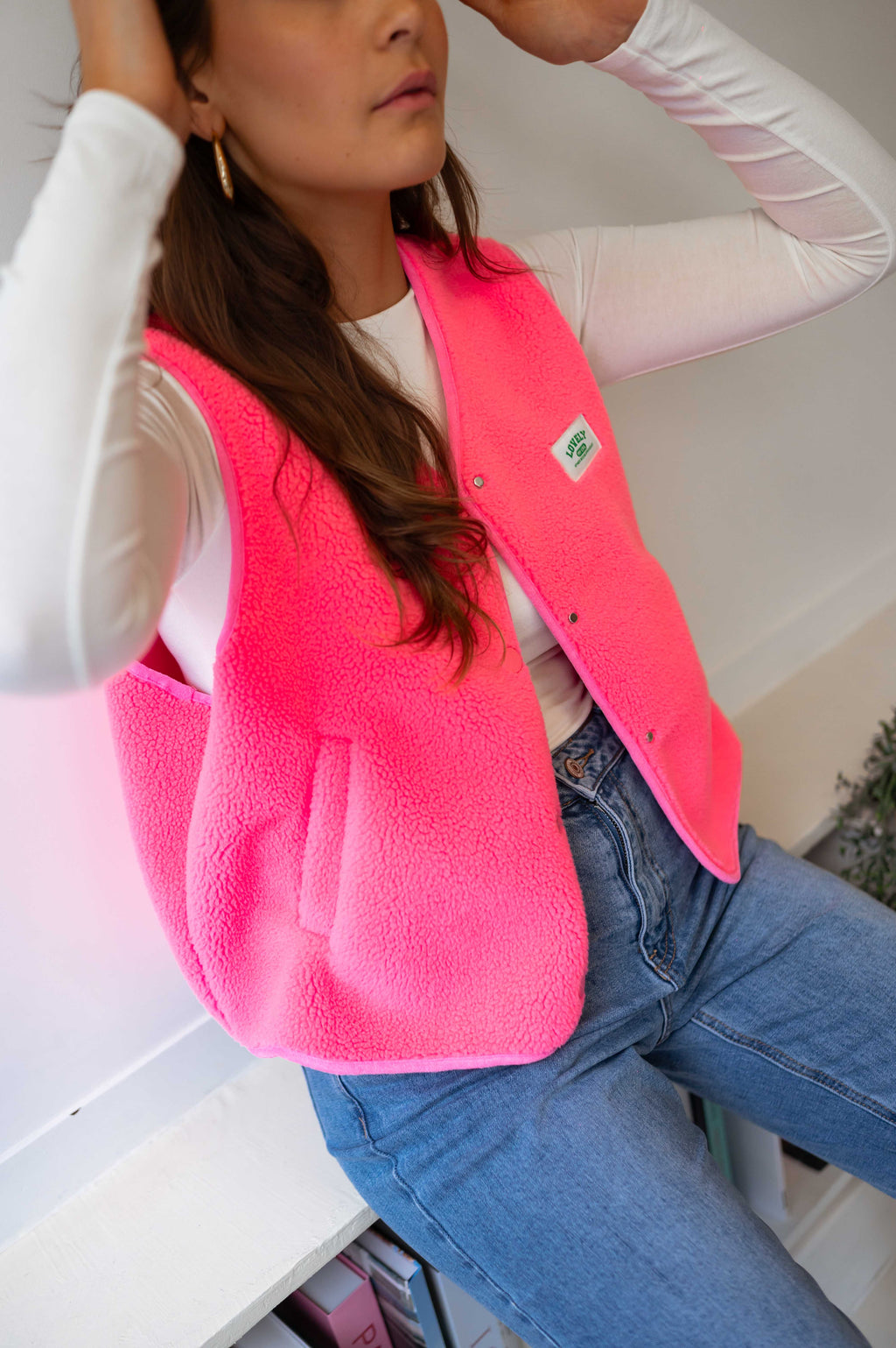 Joli cardigan rose