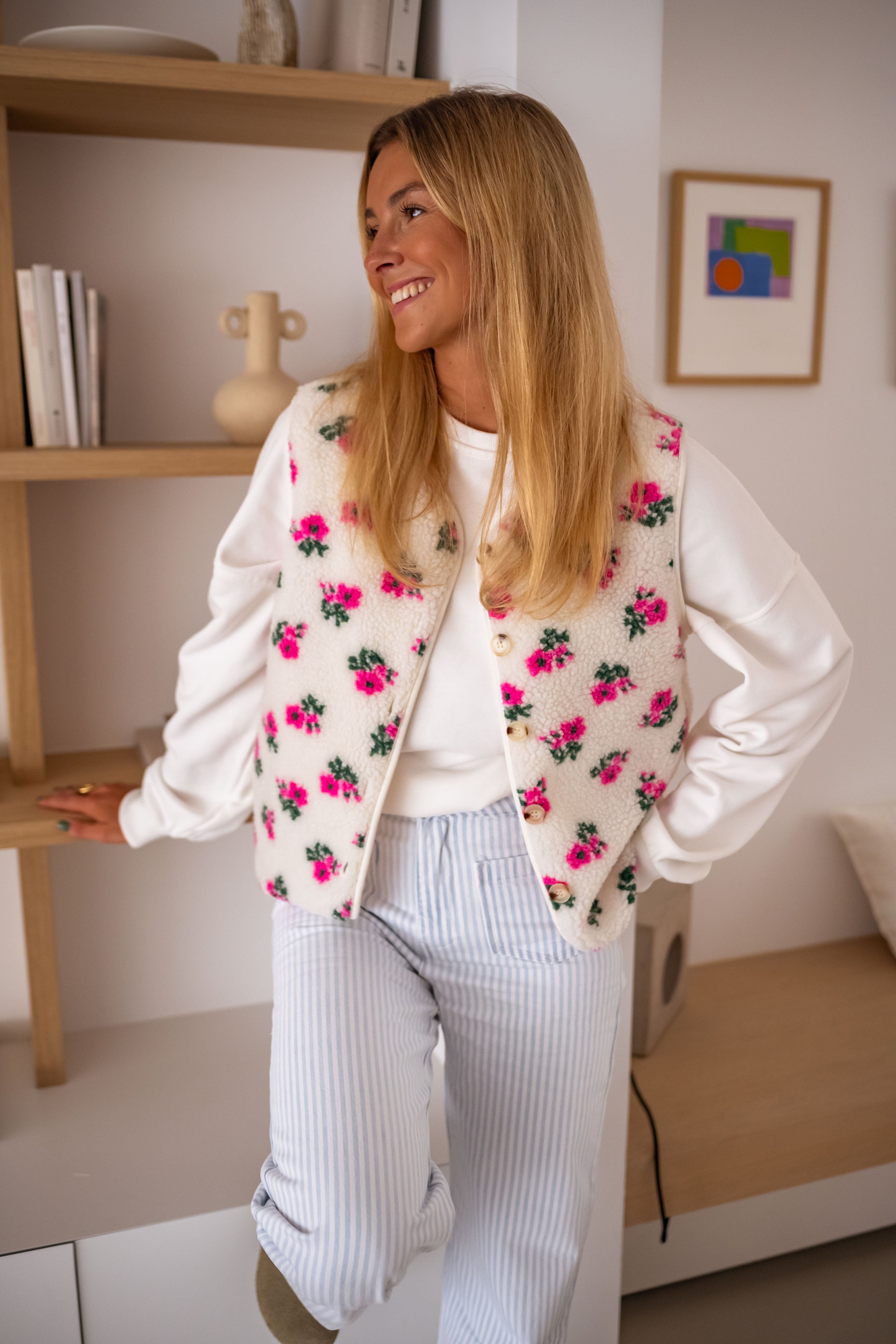 Gilet fleuri Linda
