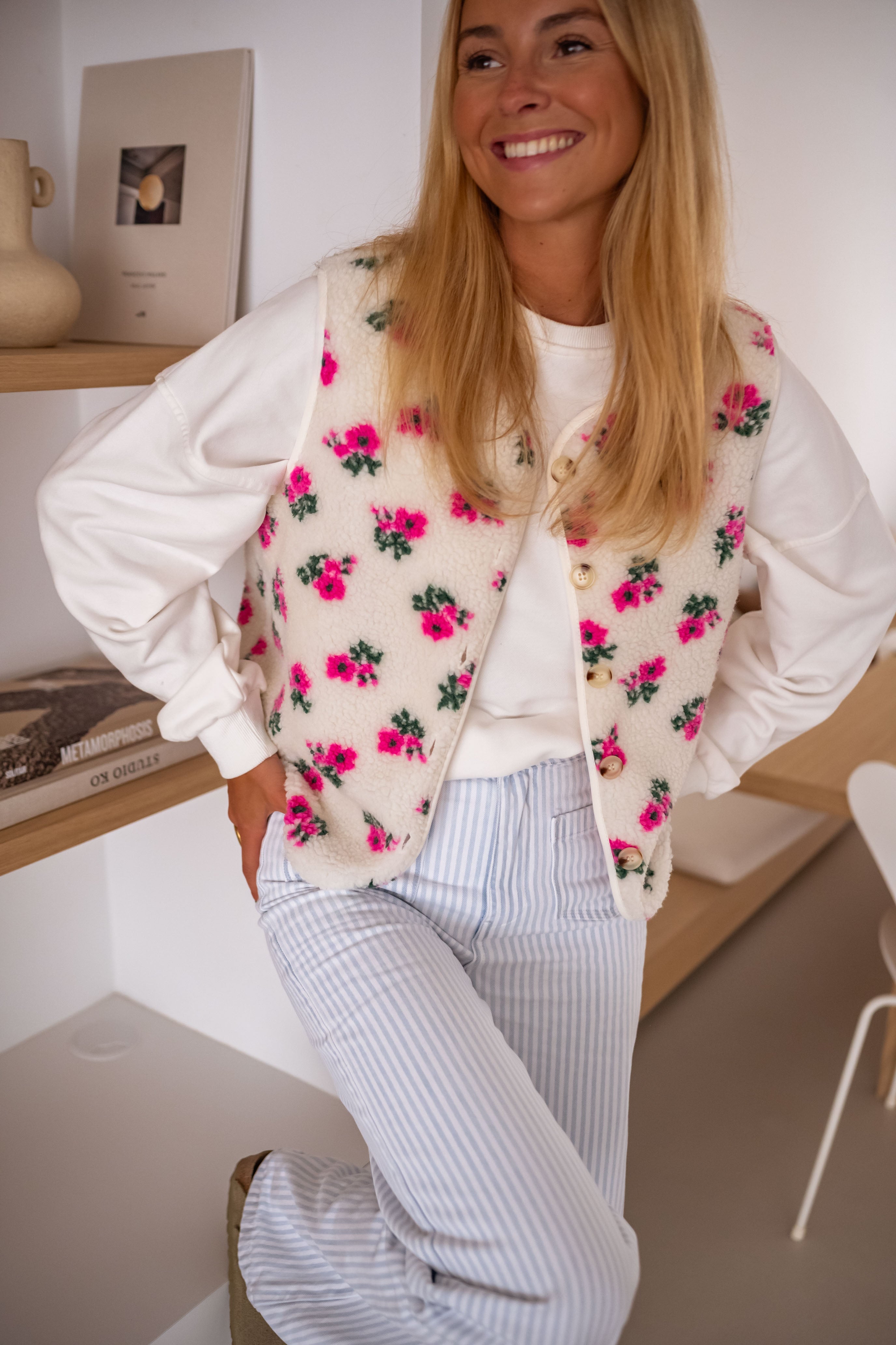 Gilet fleuri Linda