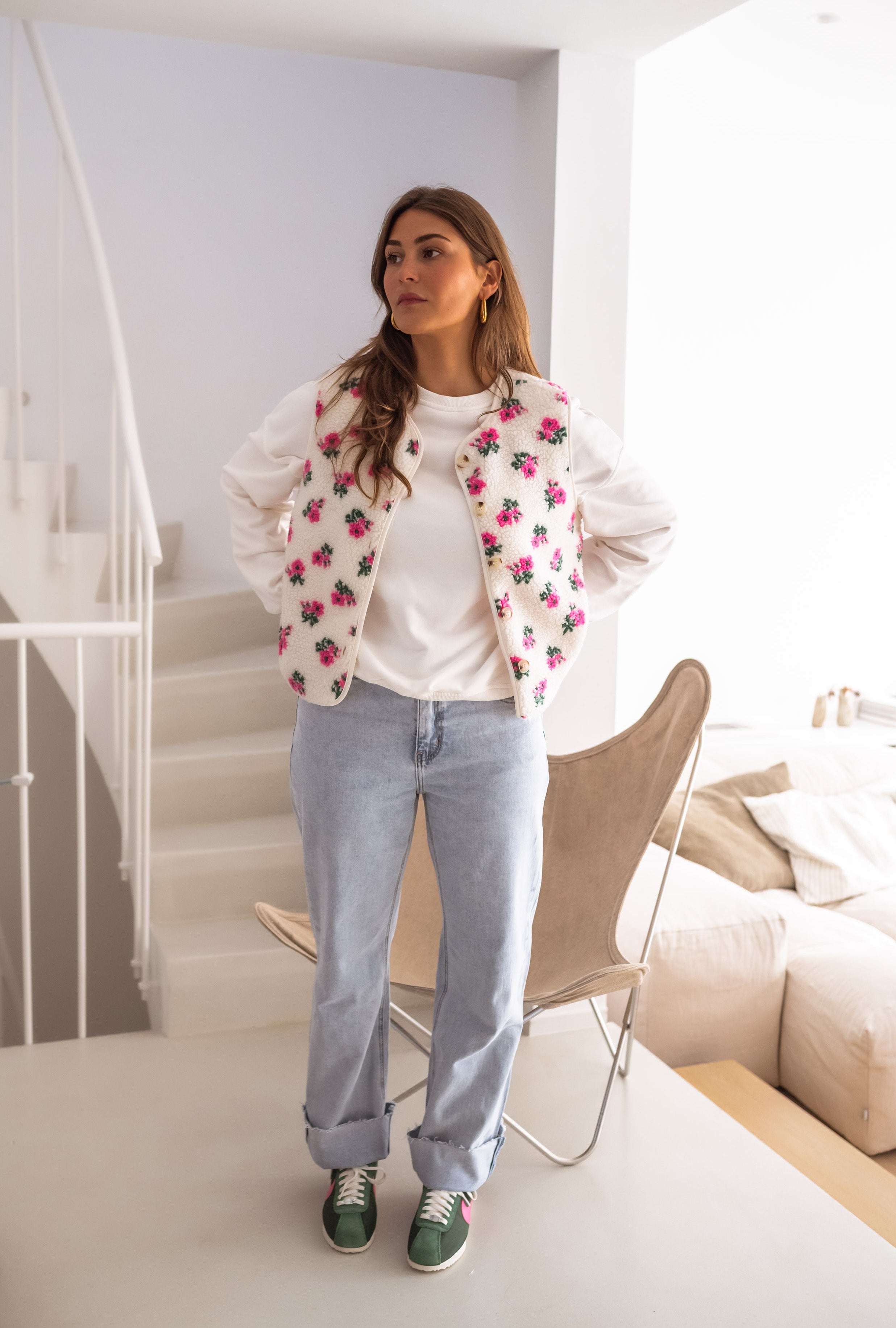 Gilet fleuri Linda