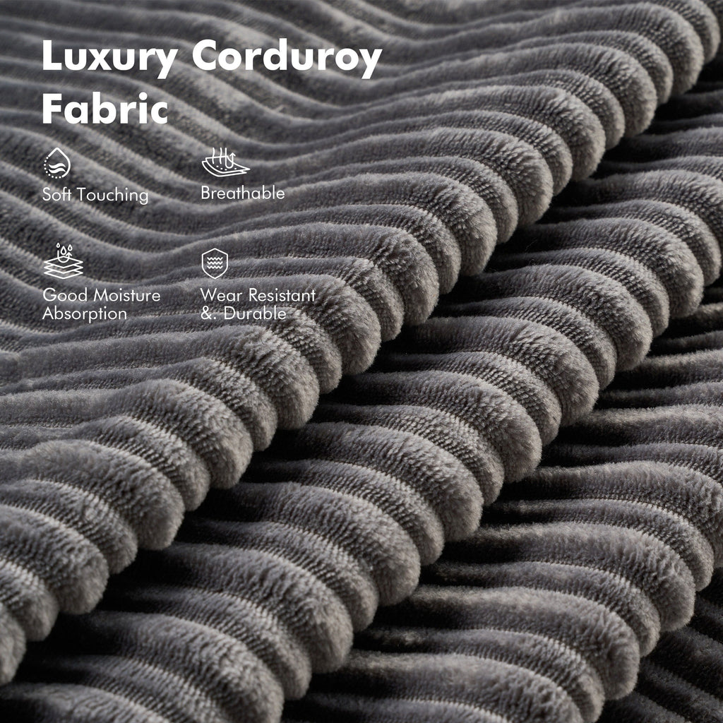 Canapé pliant moderne en velours côtelé HOOOWOOO