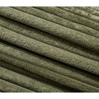 Canapé-lit Harmonia 109 W surdimensionné en velours côtelé, siège profond, double méridienne avec 4 oreillers