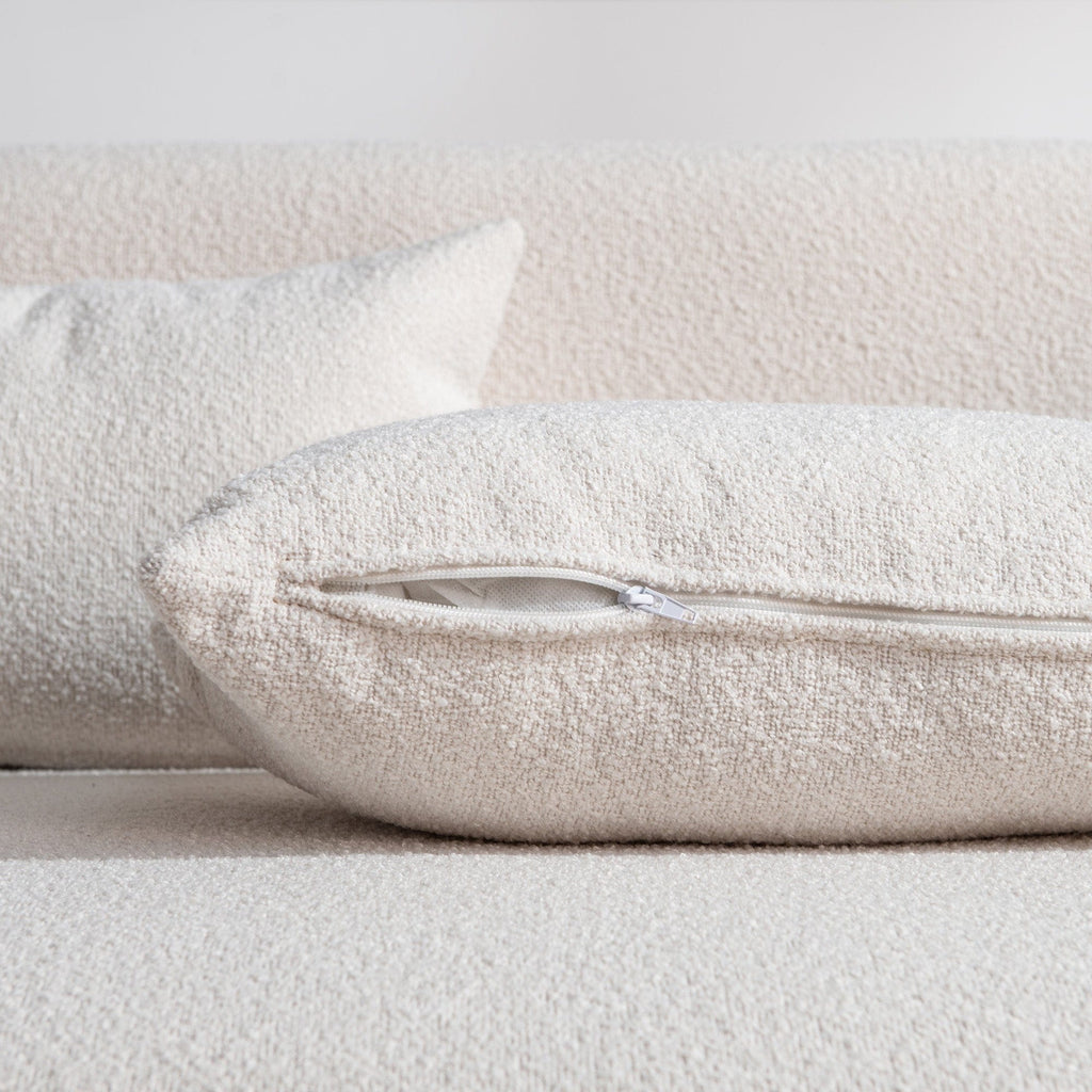 Causeuse 2 places rembourrée KINWELL Boucle avec oreillers