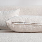 Causeuse 2 places rembourrée KINWELL Boucle avec oreillers