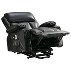 Grand fauteuil inclinable électrique avec chauffage et massage 8 points - Télécommande, port USB