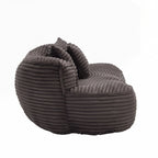 Canapé confortable et durable, fauteuil poire à dossier haut pour adultes et enfants - 2 places