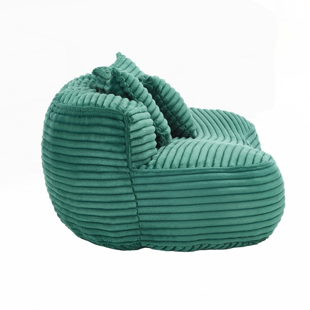 Canapé confortable et durable, fauteuil poire à dossier haut pour adultes et enfants - 2 places